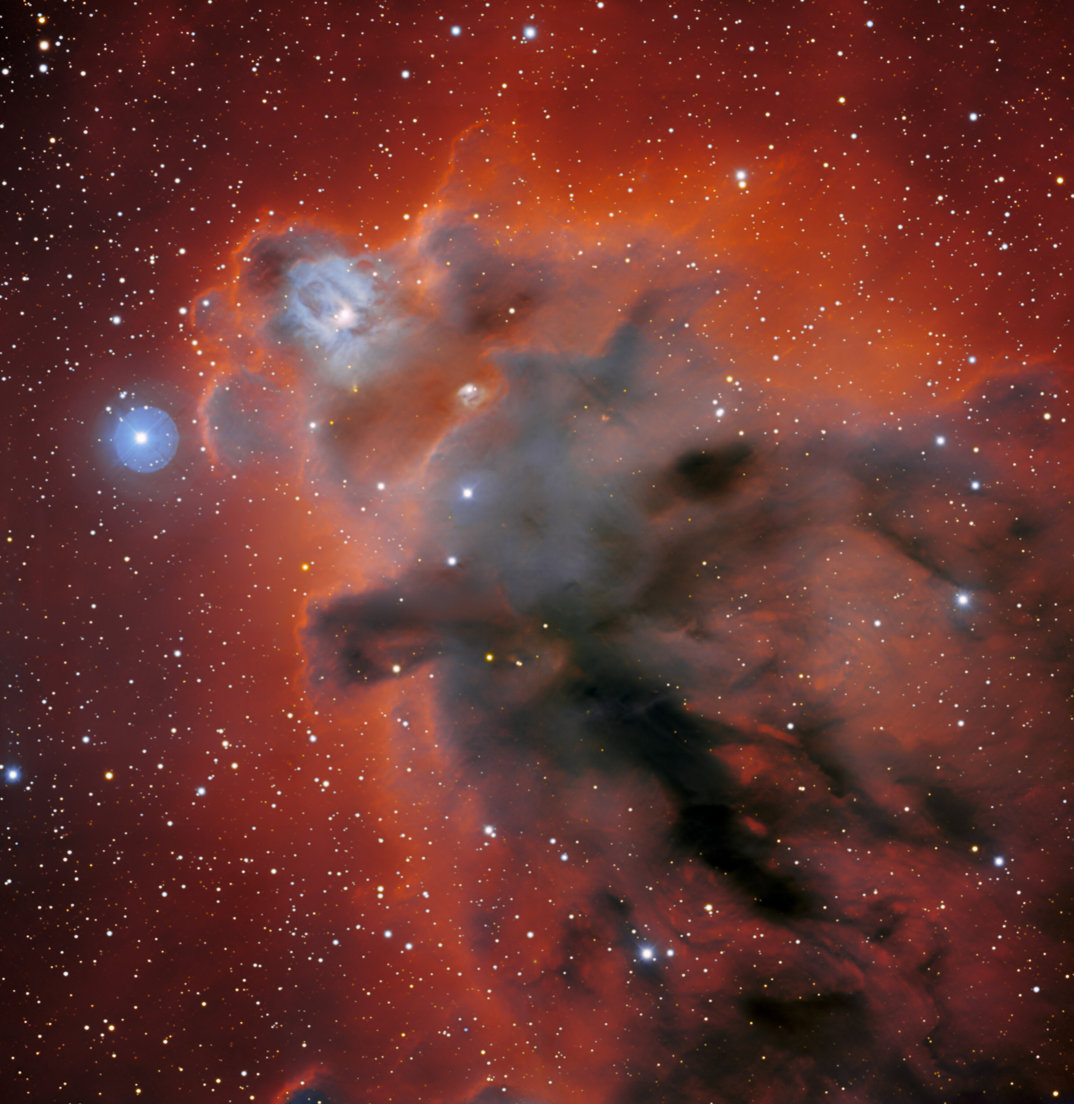 Orion Space LDN 1622 Stars Galaxy Portrait Display 3513x3609