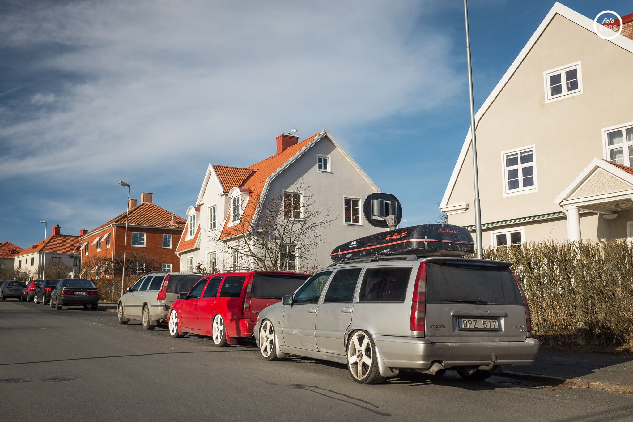 Fotobros Volvo Sweden Volvo V70 Car Licence Plates House Building 2048x1365
