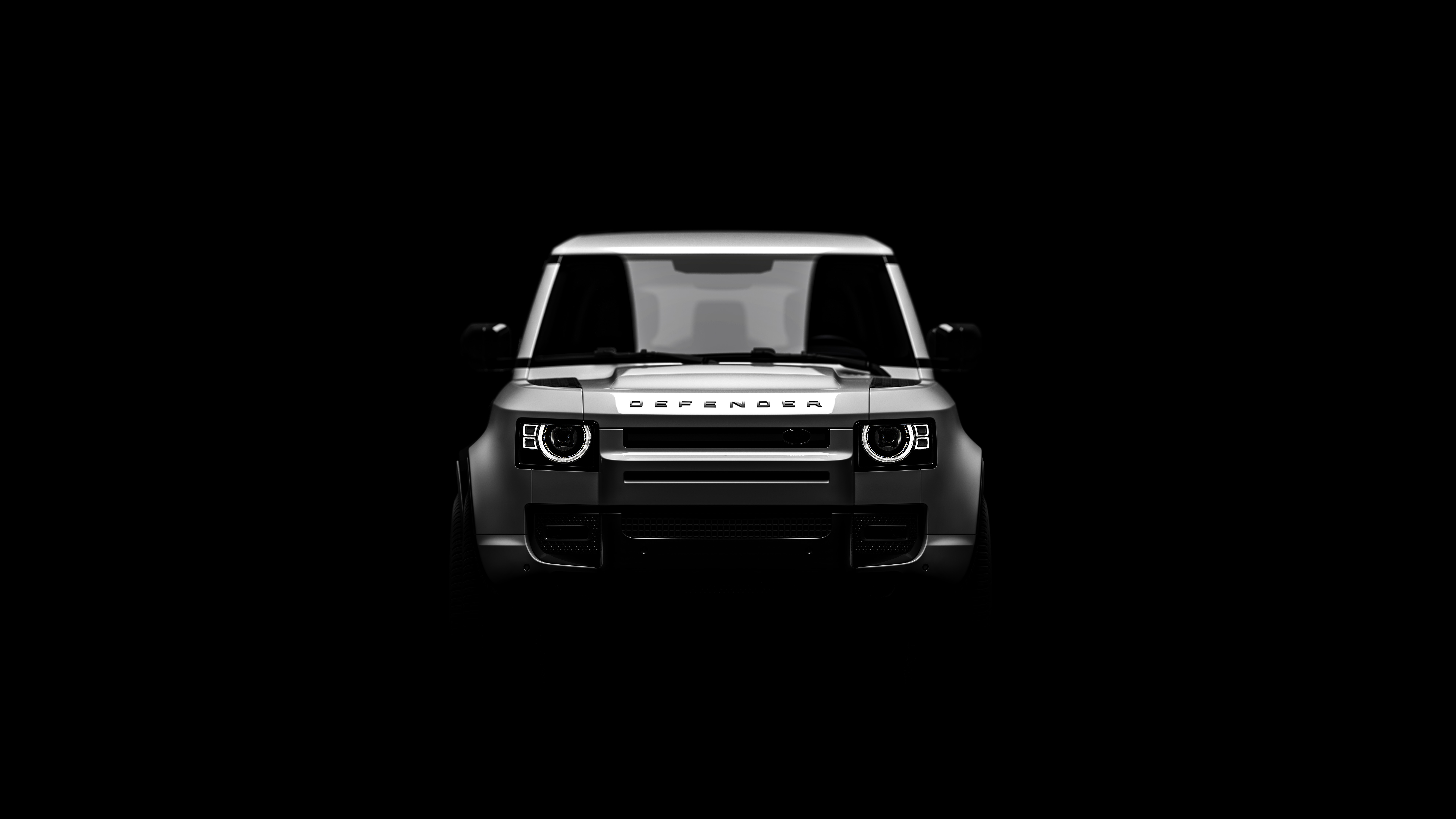 Land Rover Land Rover Defender Car Vehicle Offroad Minimalism Dark 7680x4320