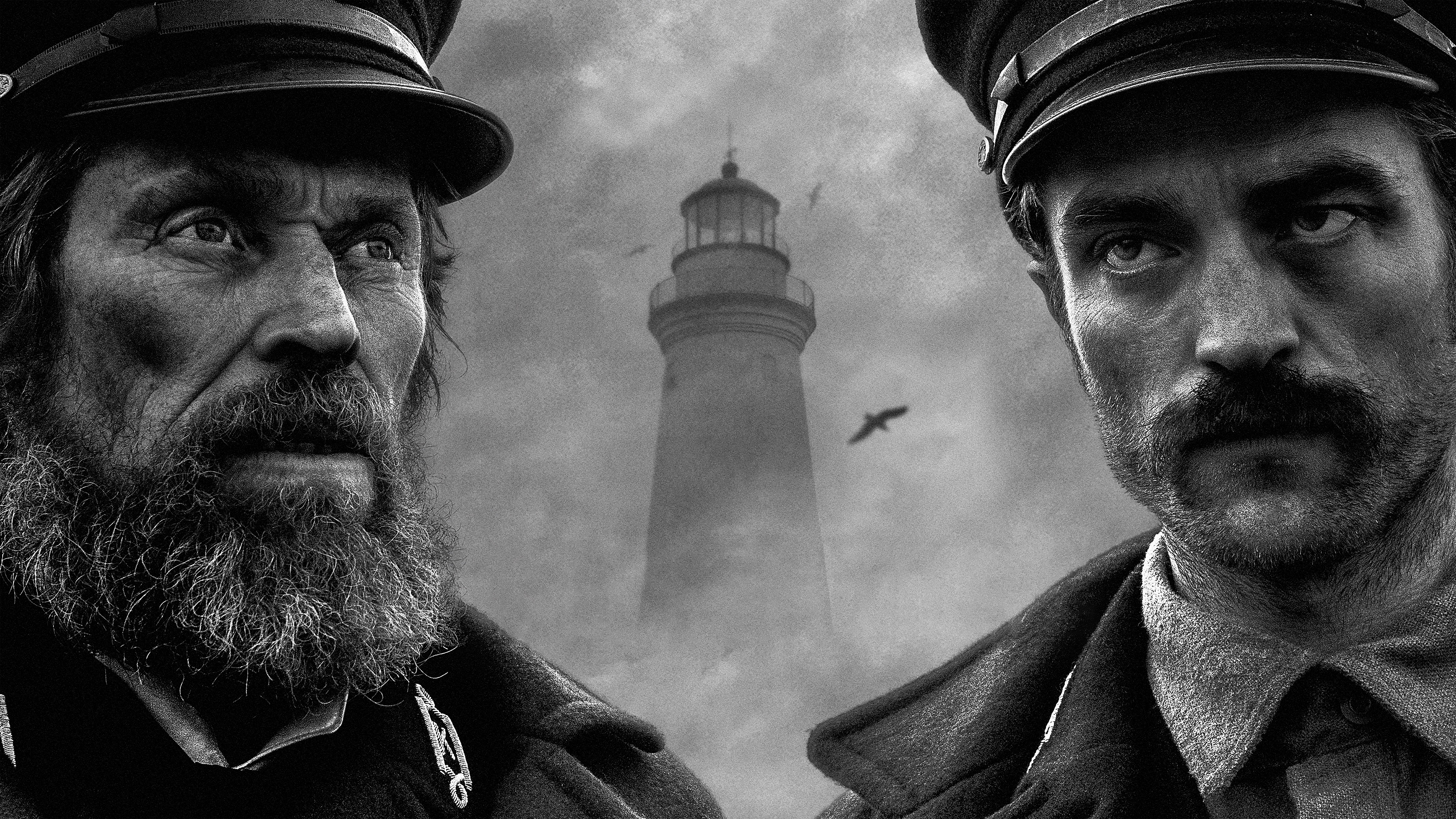 The Lighthouse Movie Willem Dafoe Robert Pattinson 7680x4320