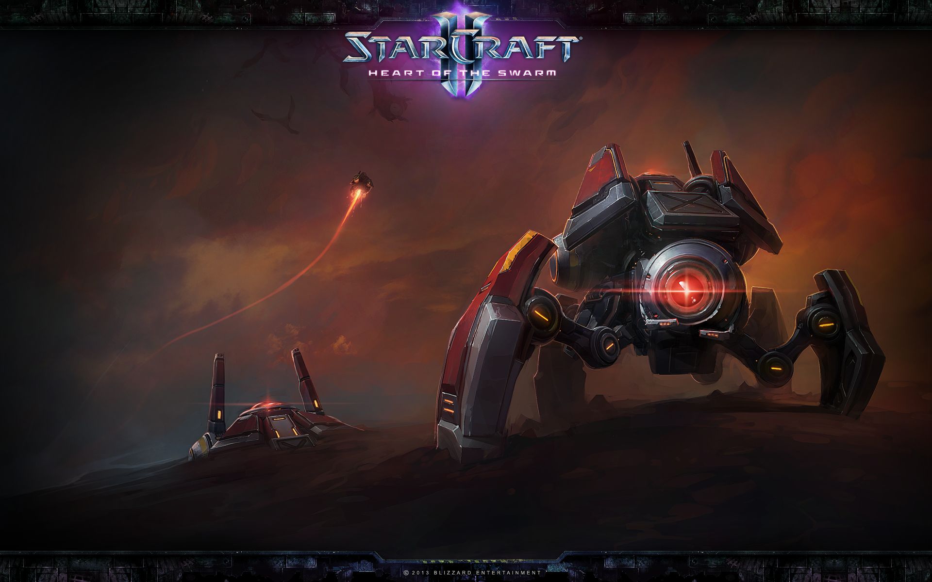 Starcraft Ii StarCraft Ii Heart Of The Swarm Terran Video Games Video Game Art Robot Logo 1920x1200