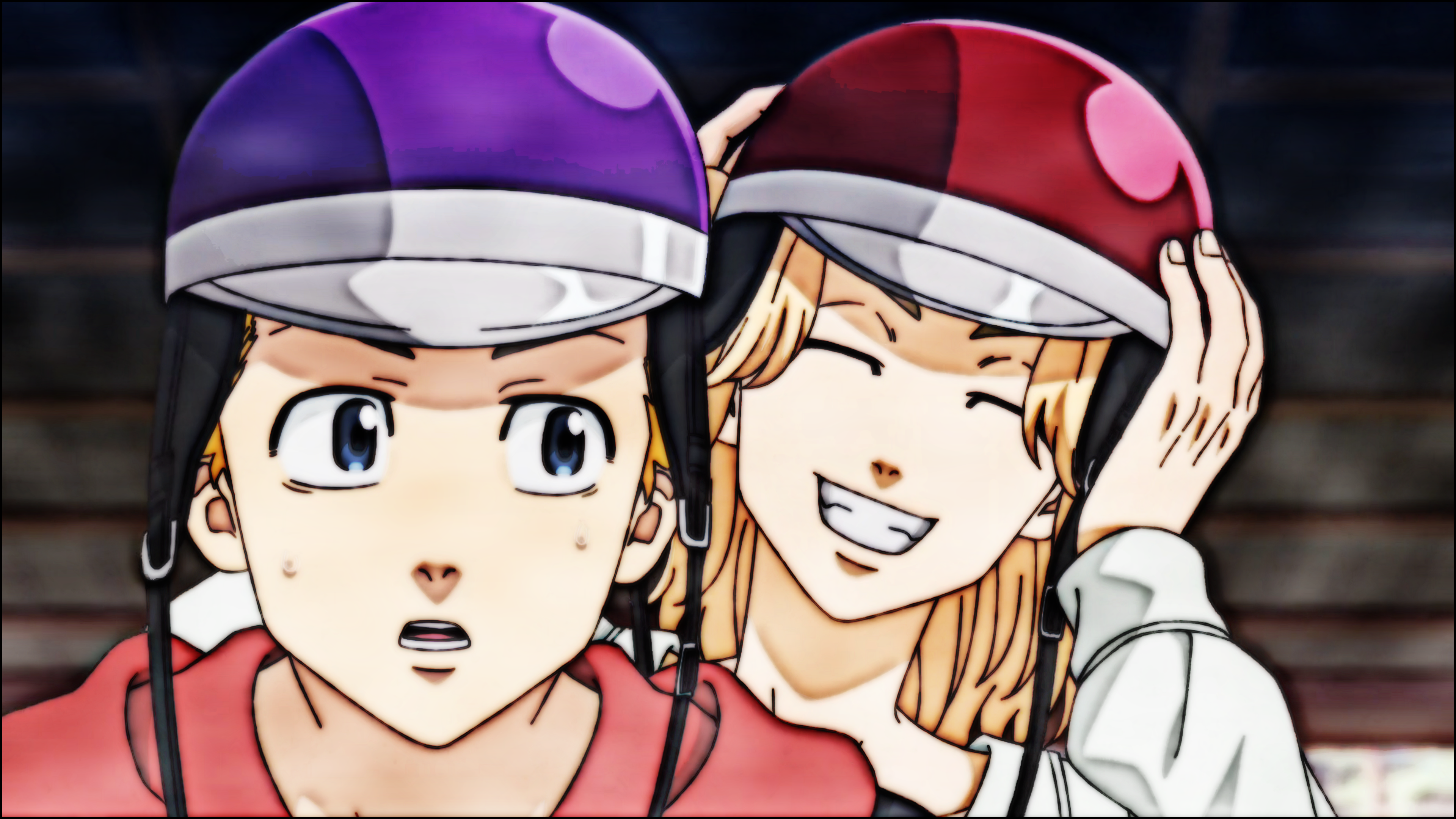 Sano Manjiro Tokyo Revengers Takemichi Hanagaki Mikey Anime Boys Smiling Helmet Closed Eyes 3840x2160