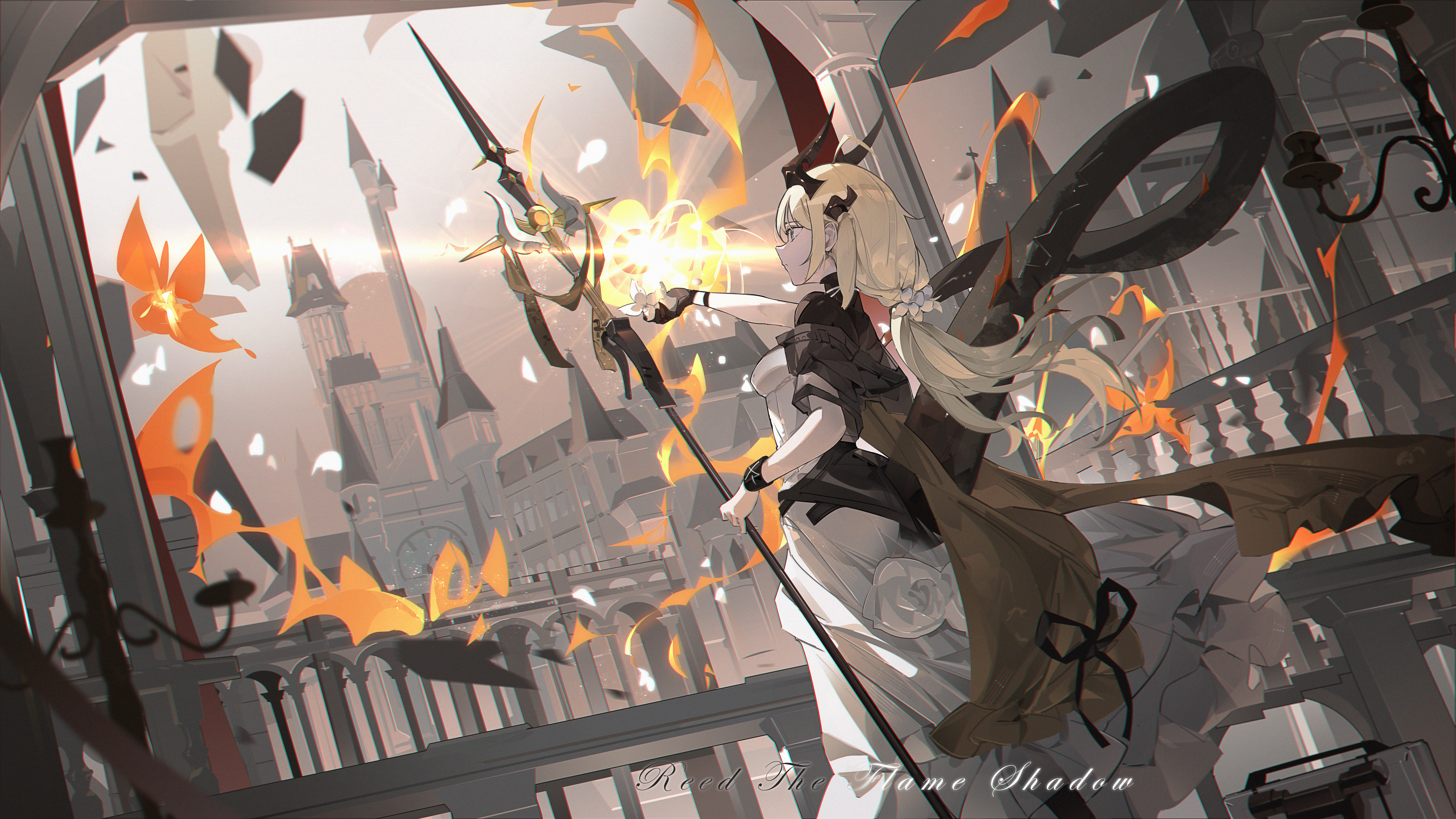 Anime Anime Girls Arknights Reed The Flame Shadow Arknights 7249x4078
