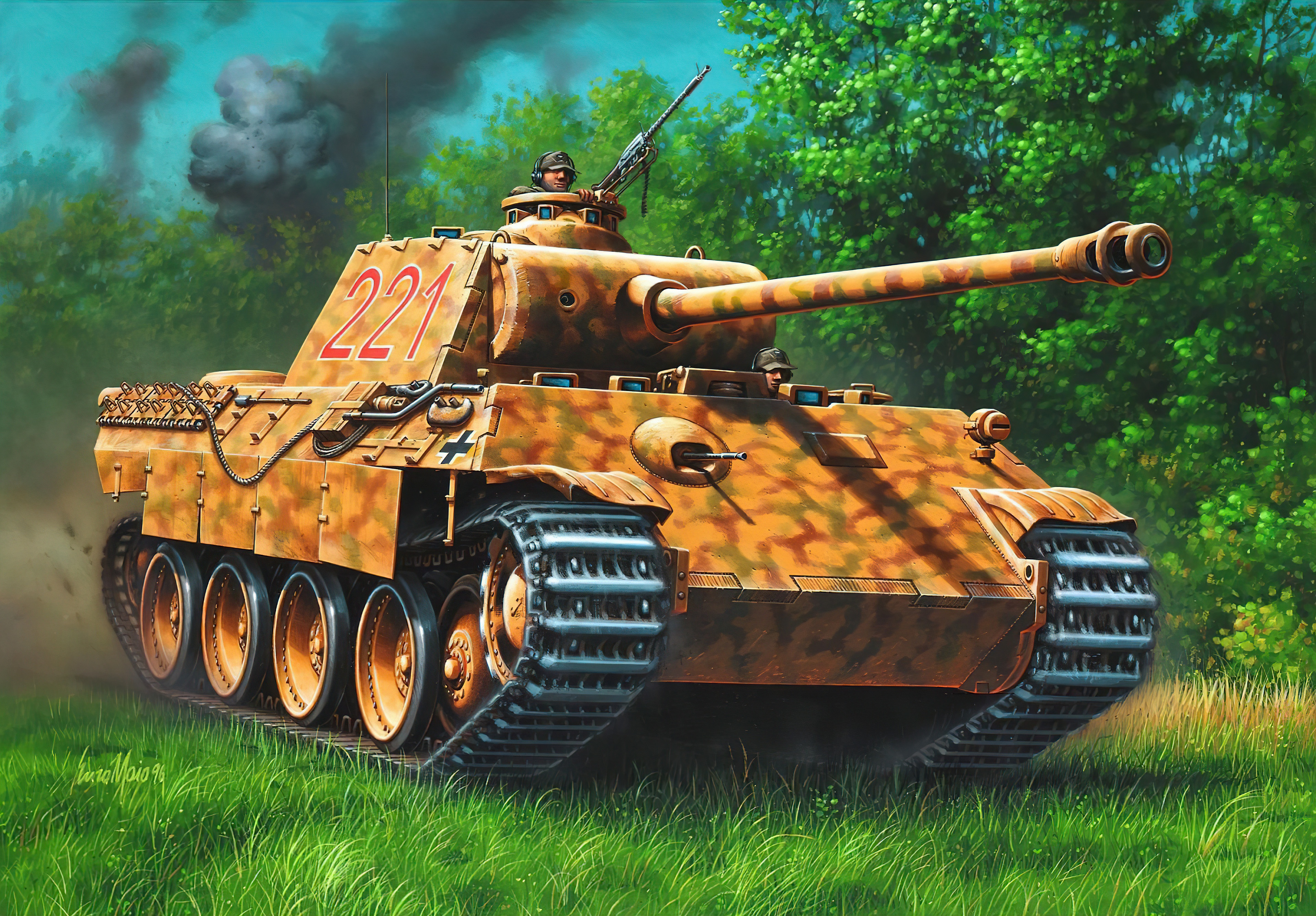 Military Panther Tank 3840x2673