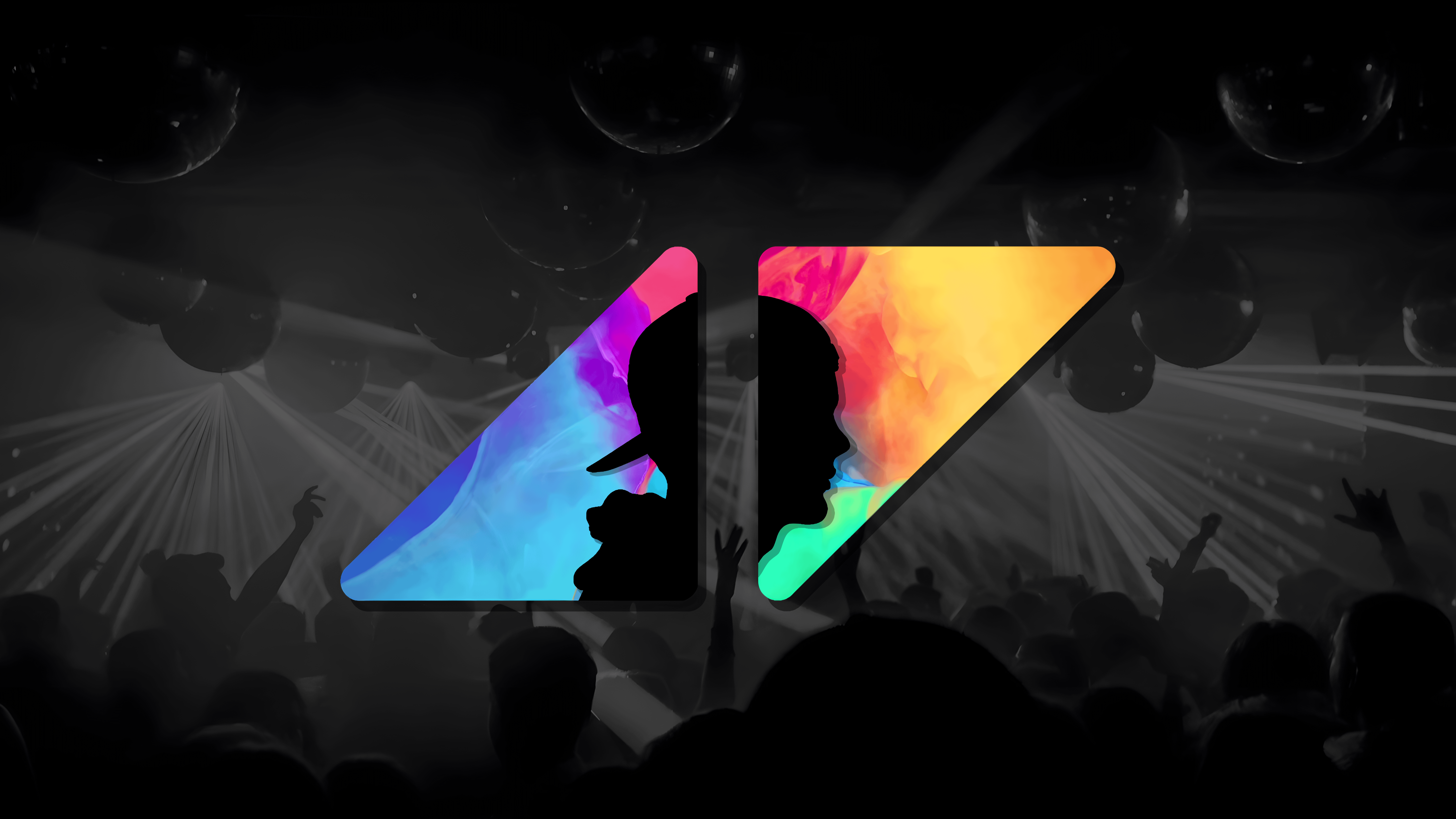 Avicii DJ Clubs Simple Background Minimalism Music Musician Face Men Colorful Silhouette Hat Digital 7680x4320