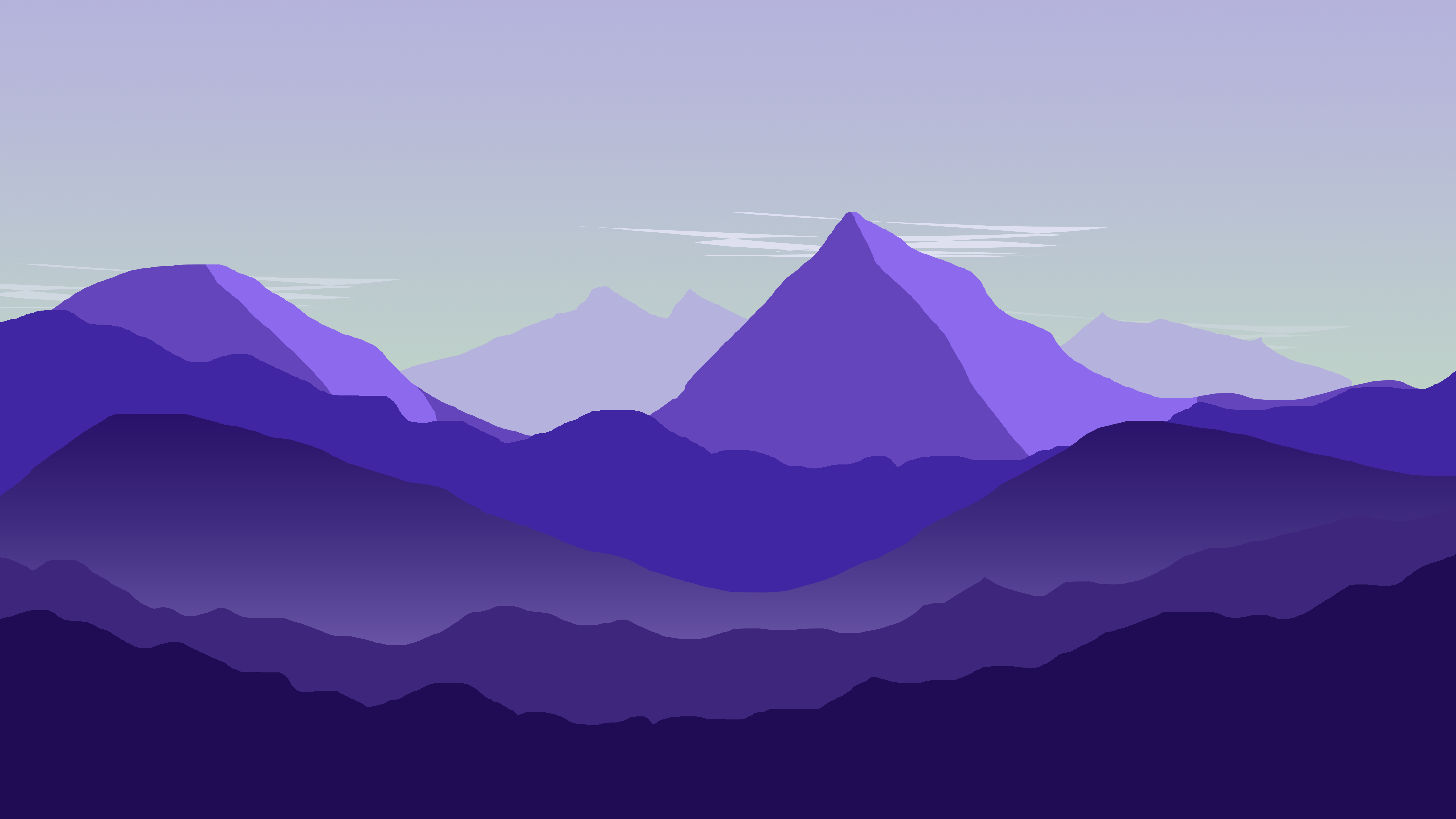 Digital Art Digital Vector Purple Background Mountains Landscape Artwork Wide Angle Wide Screen Wide 7680x4320