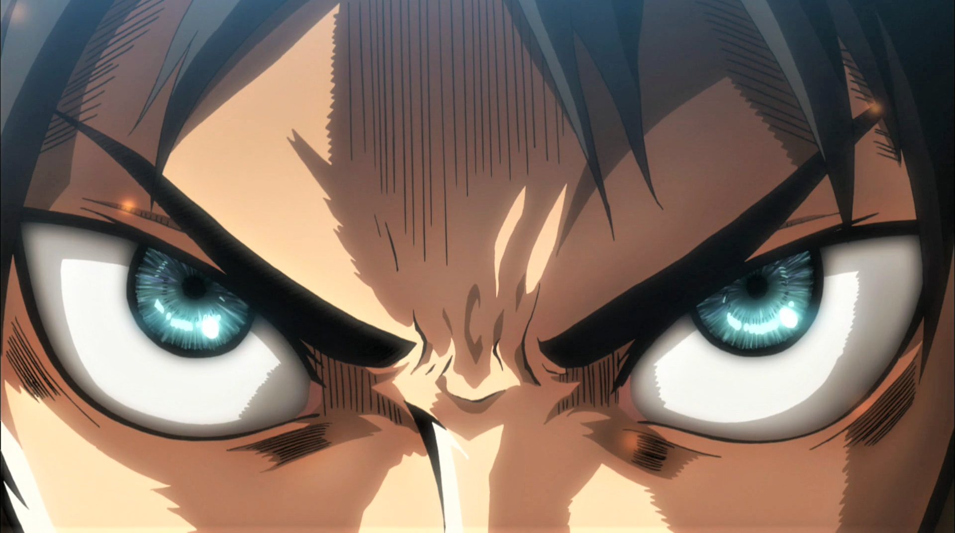 Shingeki No Kyojin Eren Jeager Eyes Blue Eyes Angry Eyebrows Anime Anime Screenshot Anime Boys 1920x1073