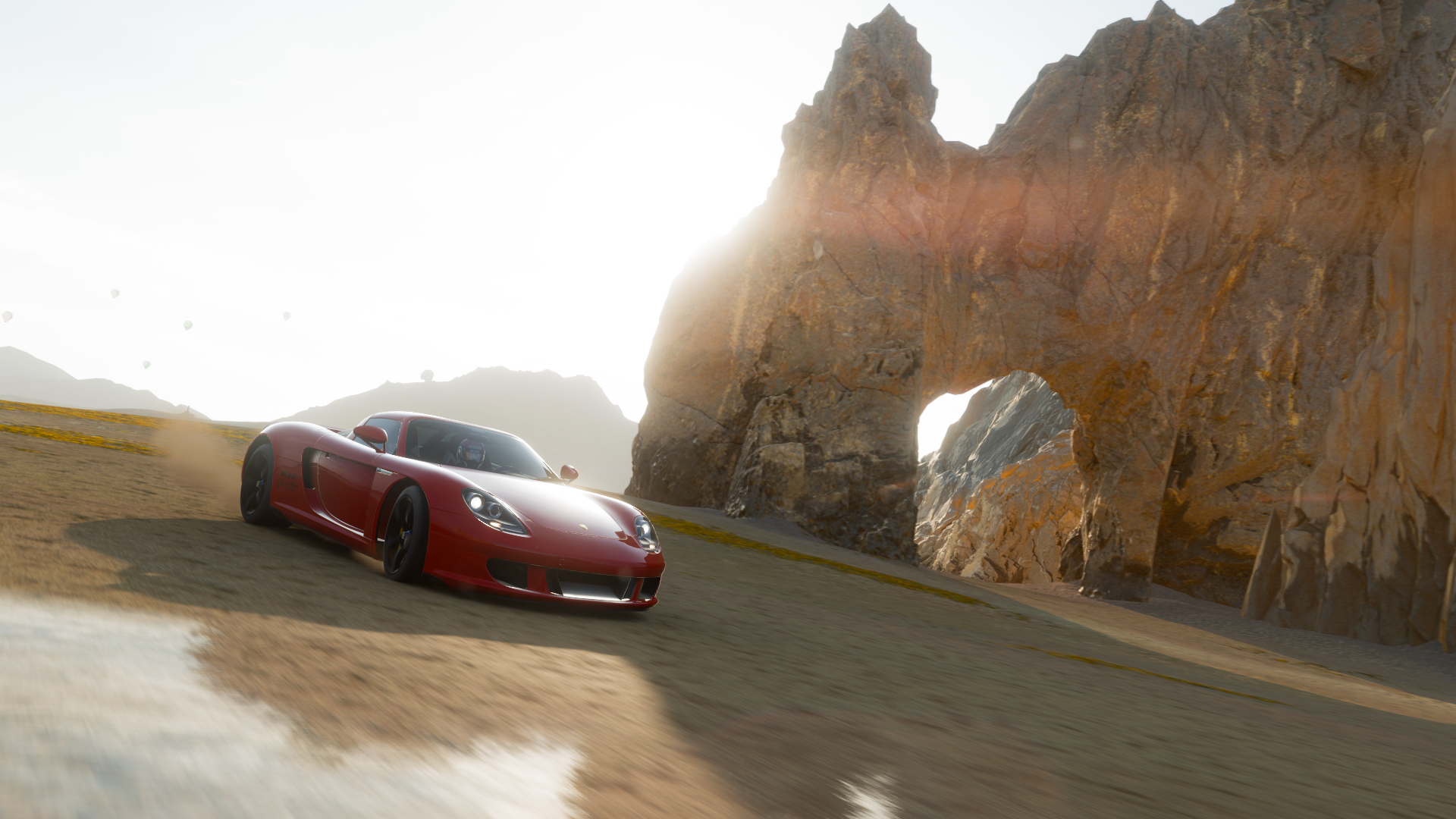 Forza Horizon 5 Porsche Carrera GT Video Game Art Video Games Car Rocks 1920x1080