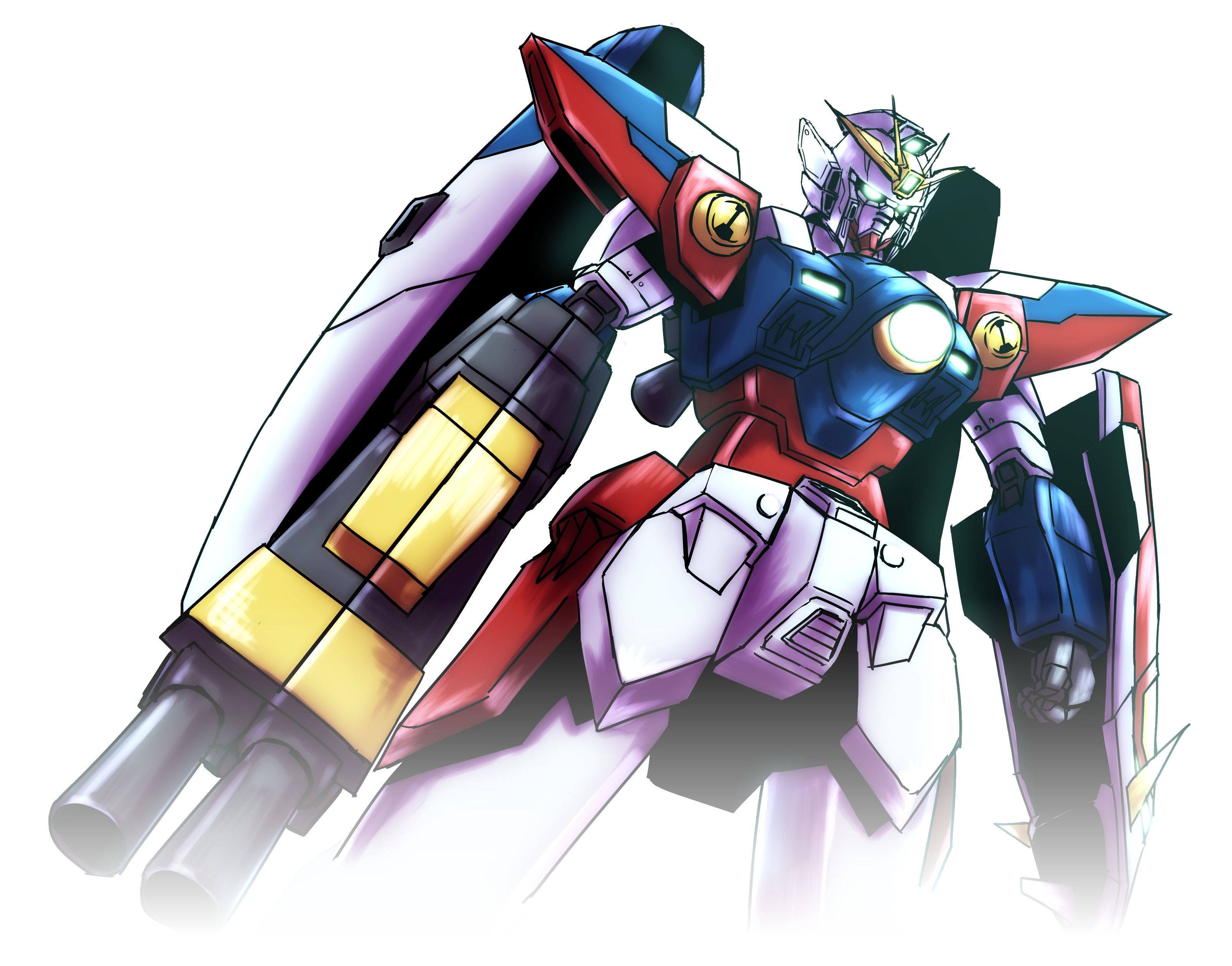 Anime Mechs Gundam Mobile Suit Gundam Wing Super Robot Taisen Wing Gundam Zero Artwork Digital Art F 3209x2518