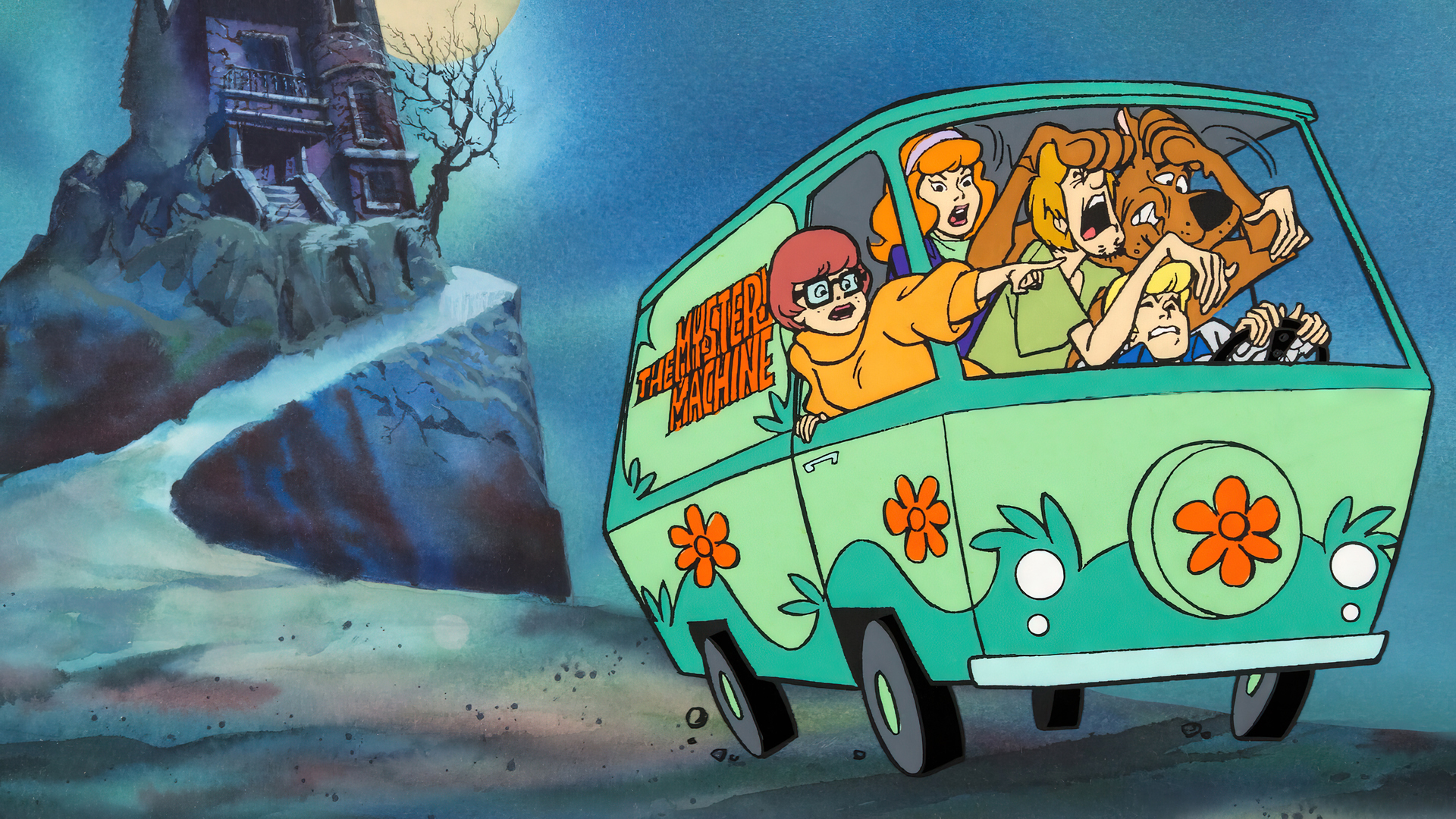 Scooby Doo Animation Cartoon The Mystery Machine Haunted Mansion Shaggy Fred Jones Velma Dinkley Dap 1920x1080