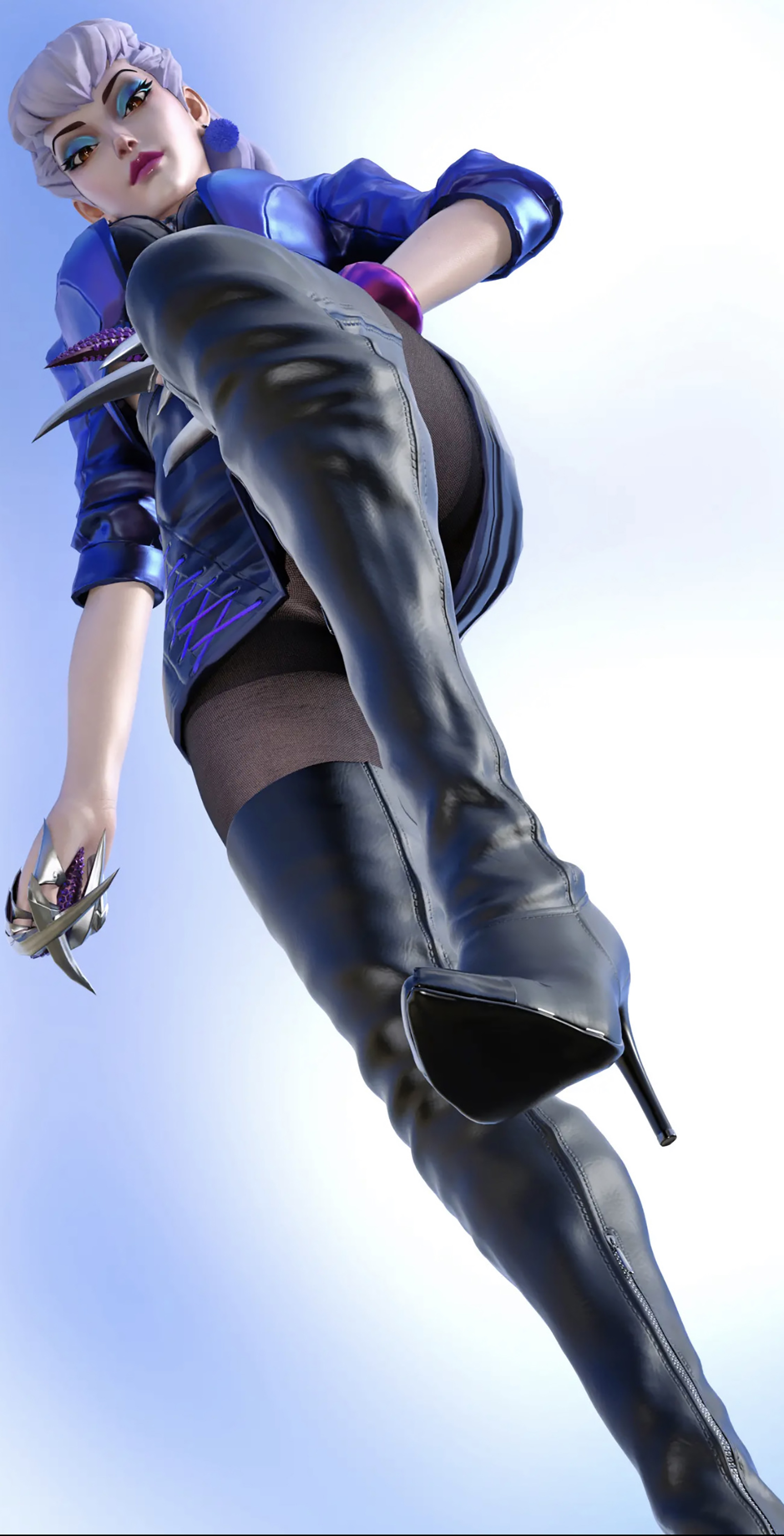 High Heeled Boots Heeled Shoes Look Down Silk Stockings Vertical Video Game Girls League Of Legends 1533x3000