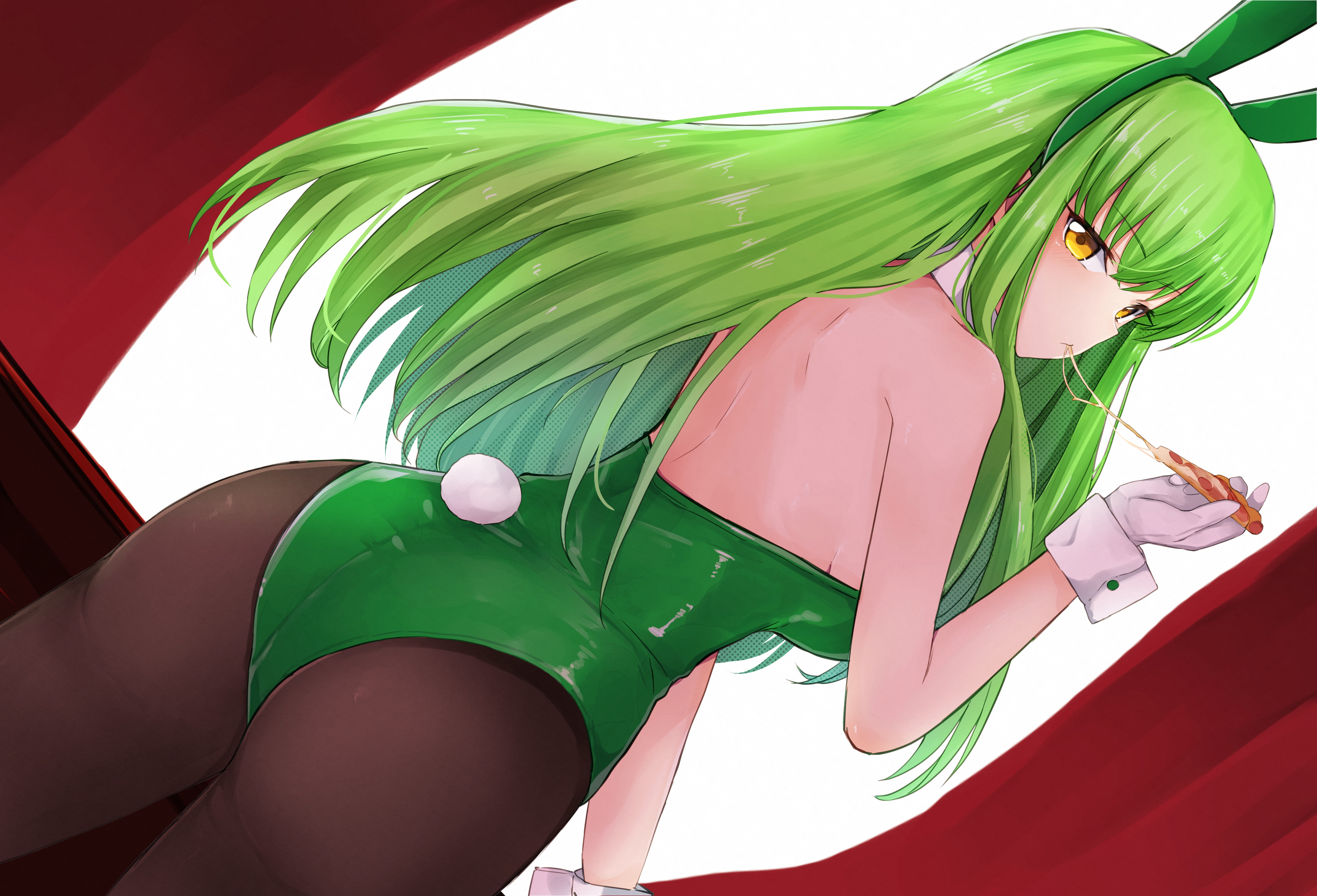 Anime Anime Girls Code Geass C C Code Geass Long Hair Green Hair Super Robot Taisen Artwork Digital  6872x4677