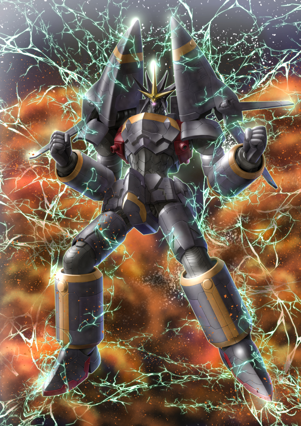 Aim For The Top Gunbuster Anime Mechs Super Robot Taisen Artwork Digital Art Fan Art 1042x1473