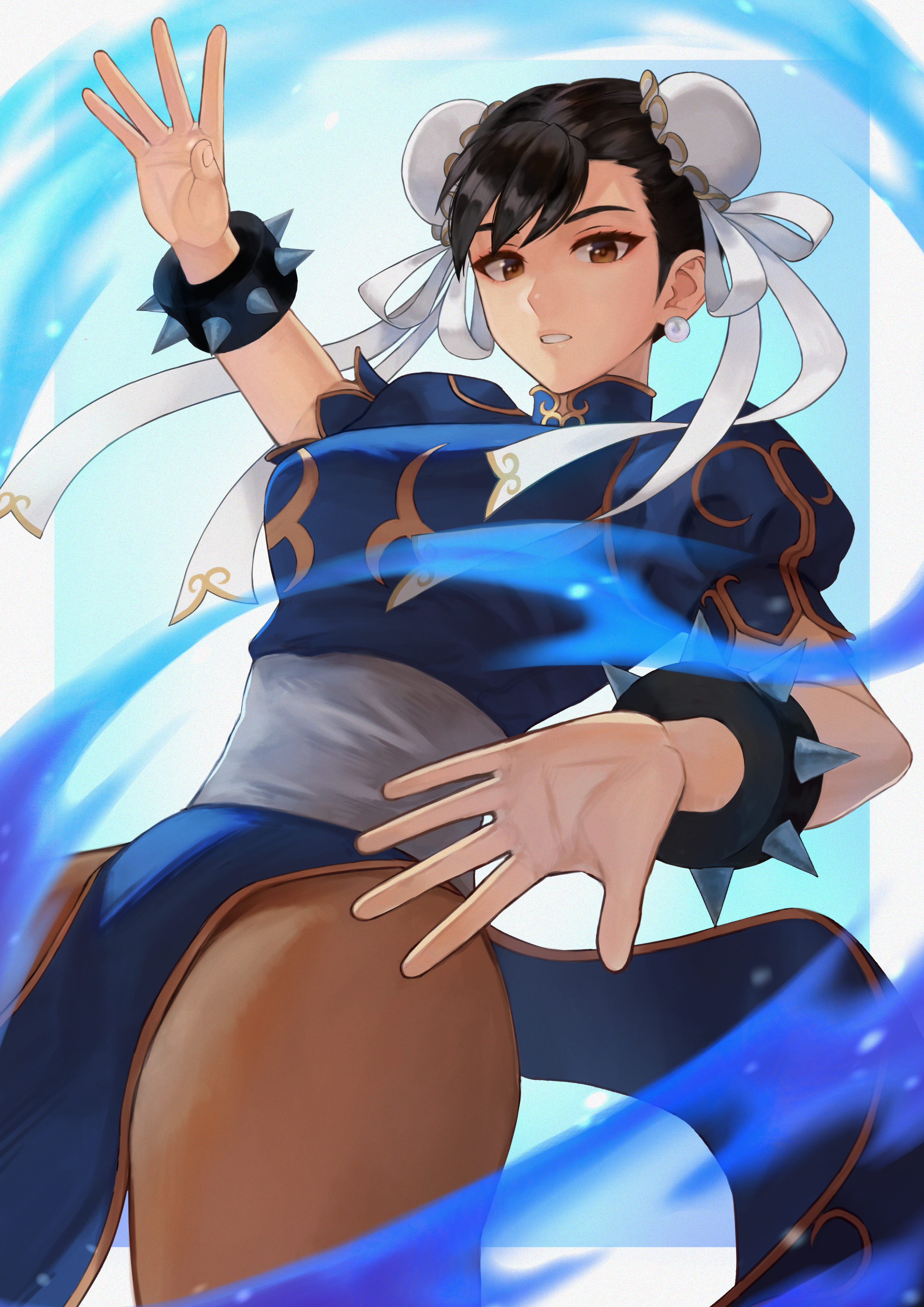 Anime Anime Girls Street Fighter Street Fighter Ii The World Warrior Chun Li Hairbun Brunette Solo A 2893x4092