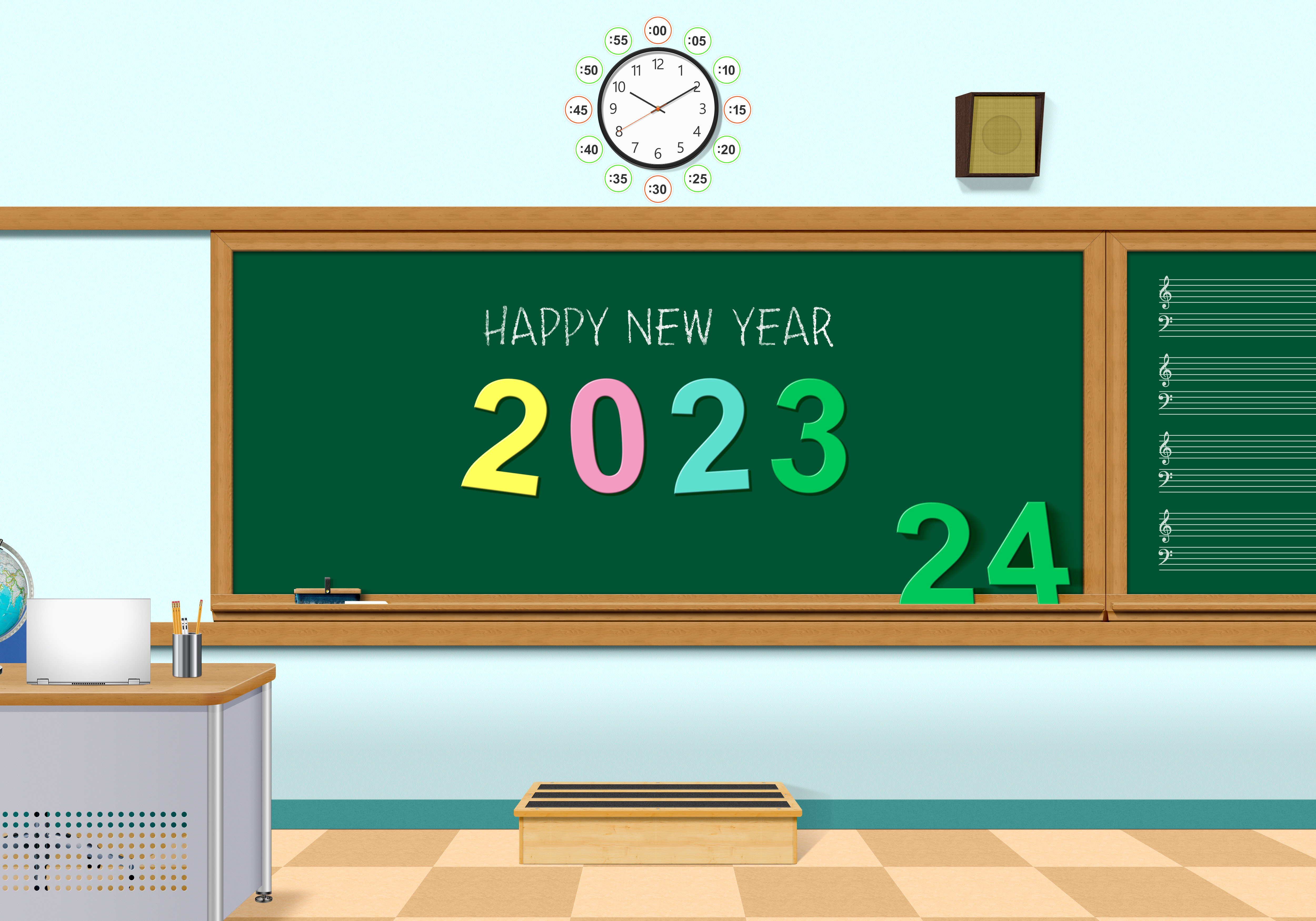 Classroom School New Year 2023 Year 5000x3500