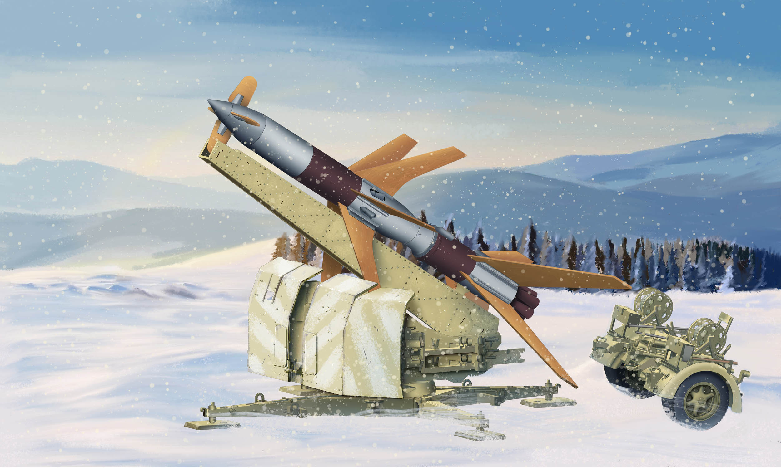 Snow Rocket Military Rheintochter R1 2500x1500