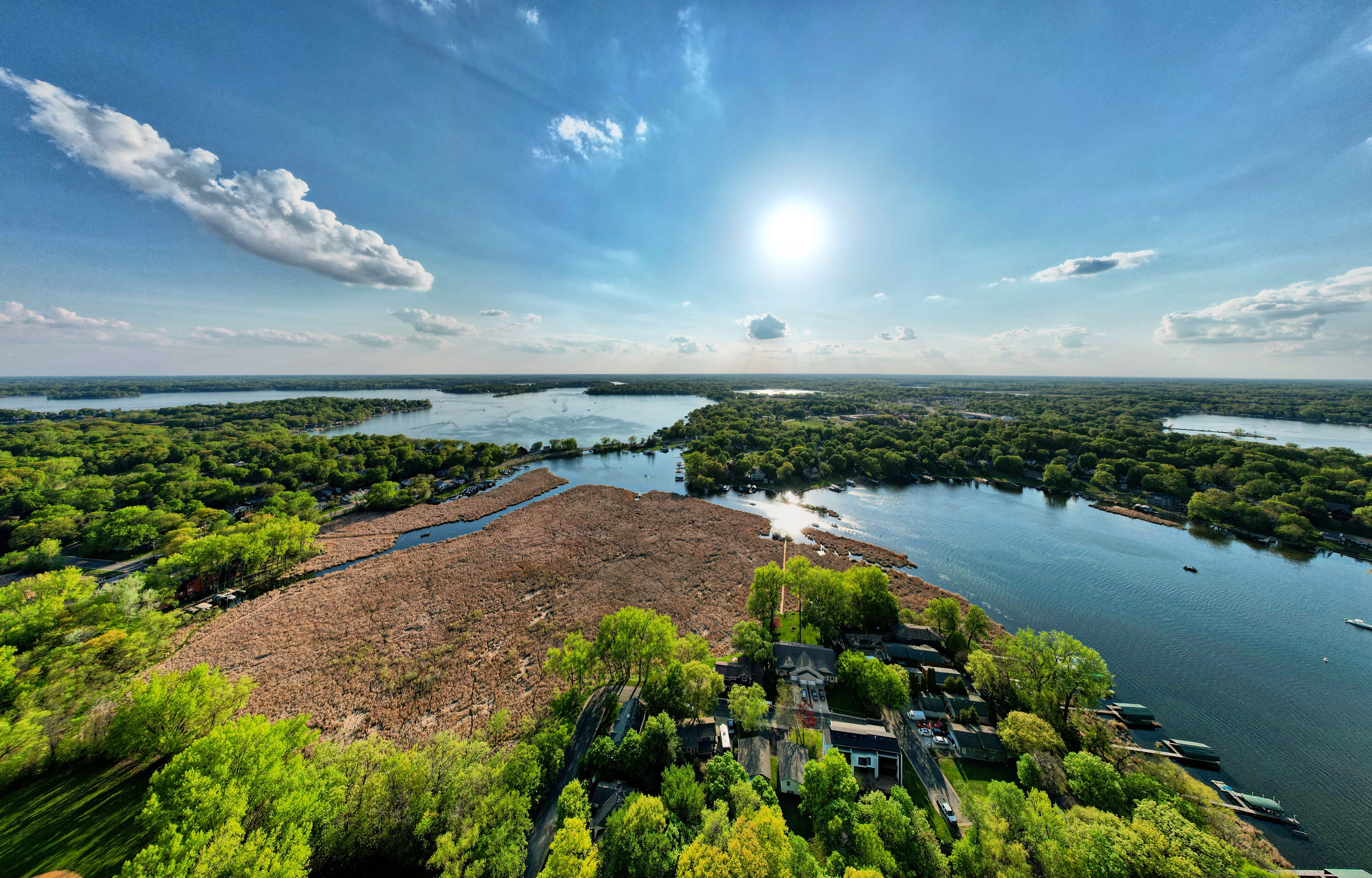Landscape Drone Lake Minnetonka 4096x2620