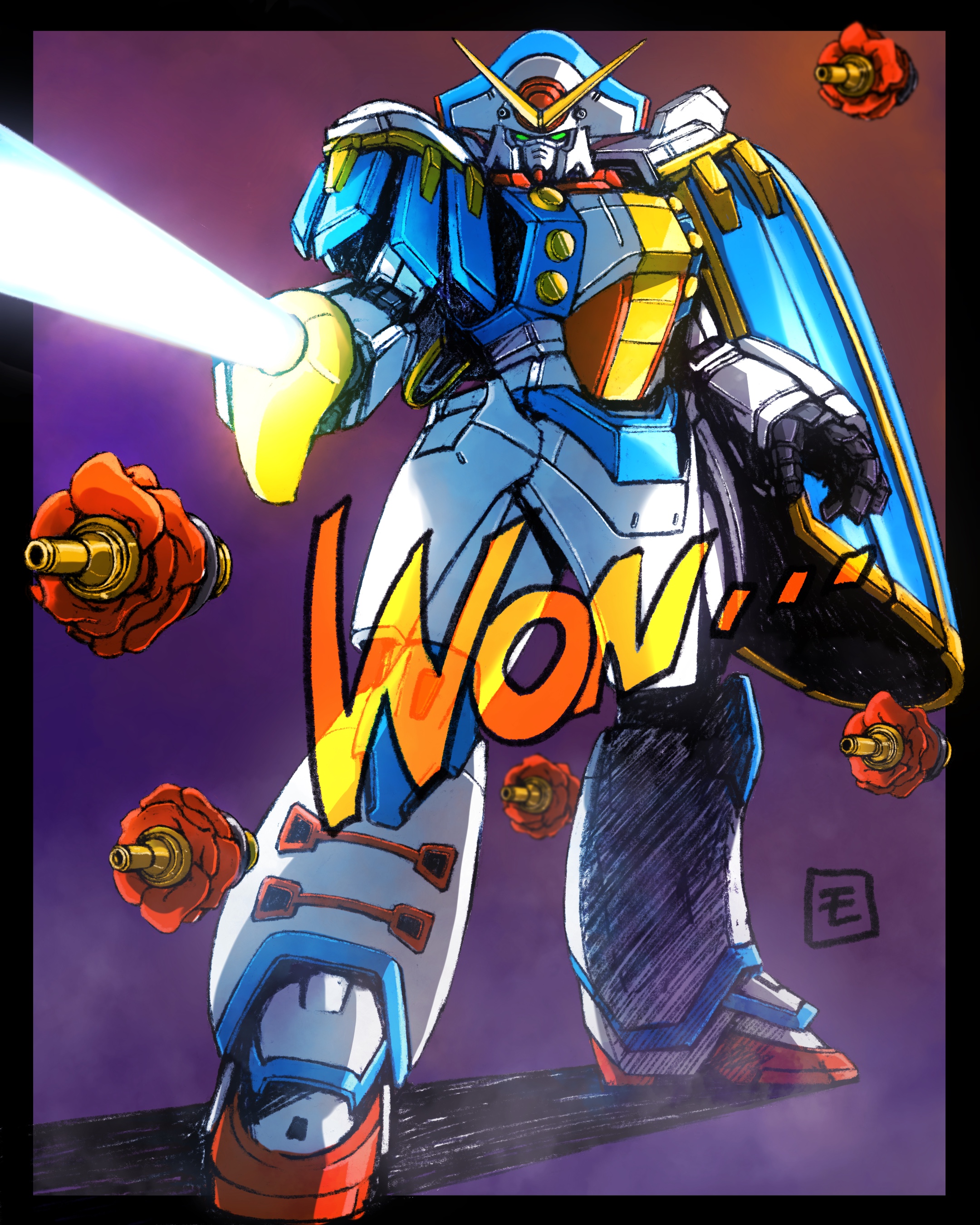 Gundam Rose Anime Mechs Super Robot Taisen Gundam Mobile Fighter G Gundam Artwork Digital Art Fan Ar 2160x2700