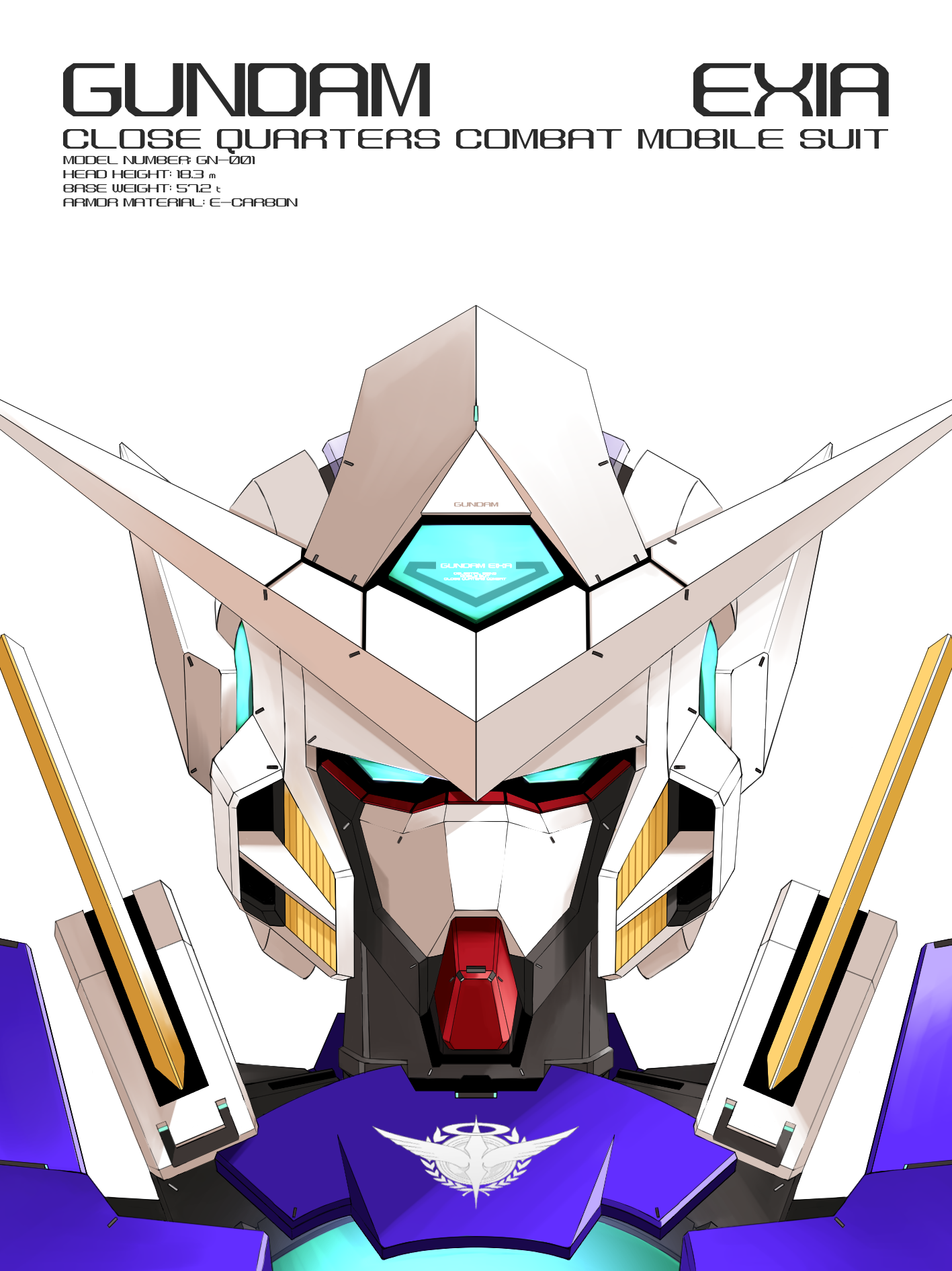 Anime Mechs Super Robot Taisen Gundam Mobile Suit Gundam 00 Gundam Exia Artwork Digital Art Fan Art 1417x1890