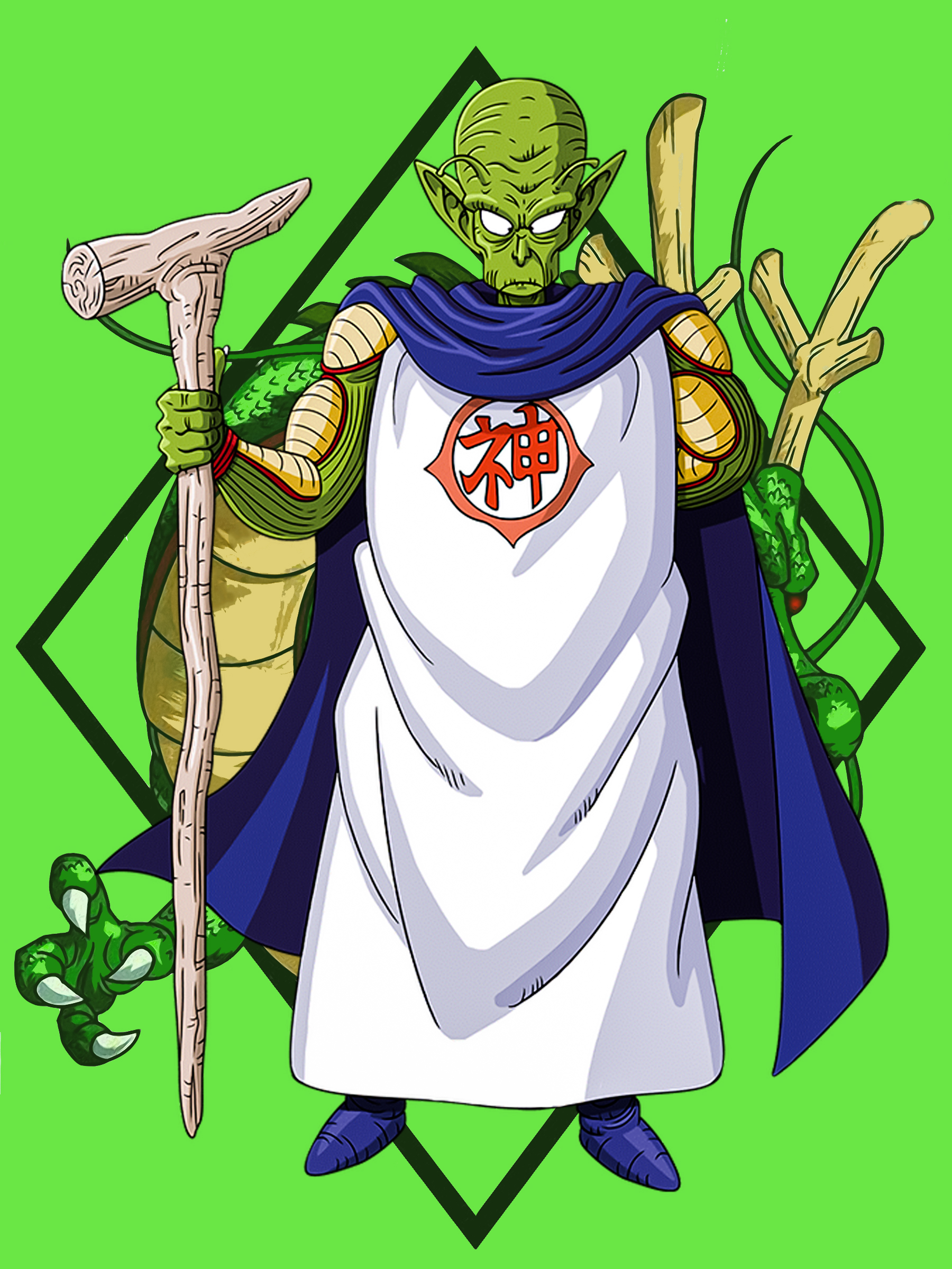 Dragon Ball Dragon Ball Z Dragon Ball GT Anime Creatures Vertical Green Background Dragon 1800x2400