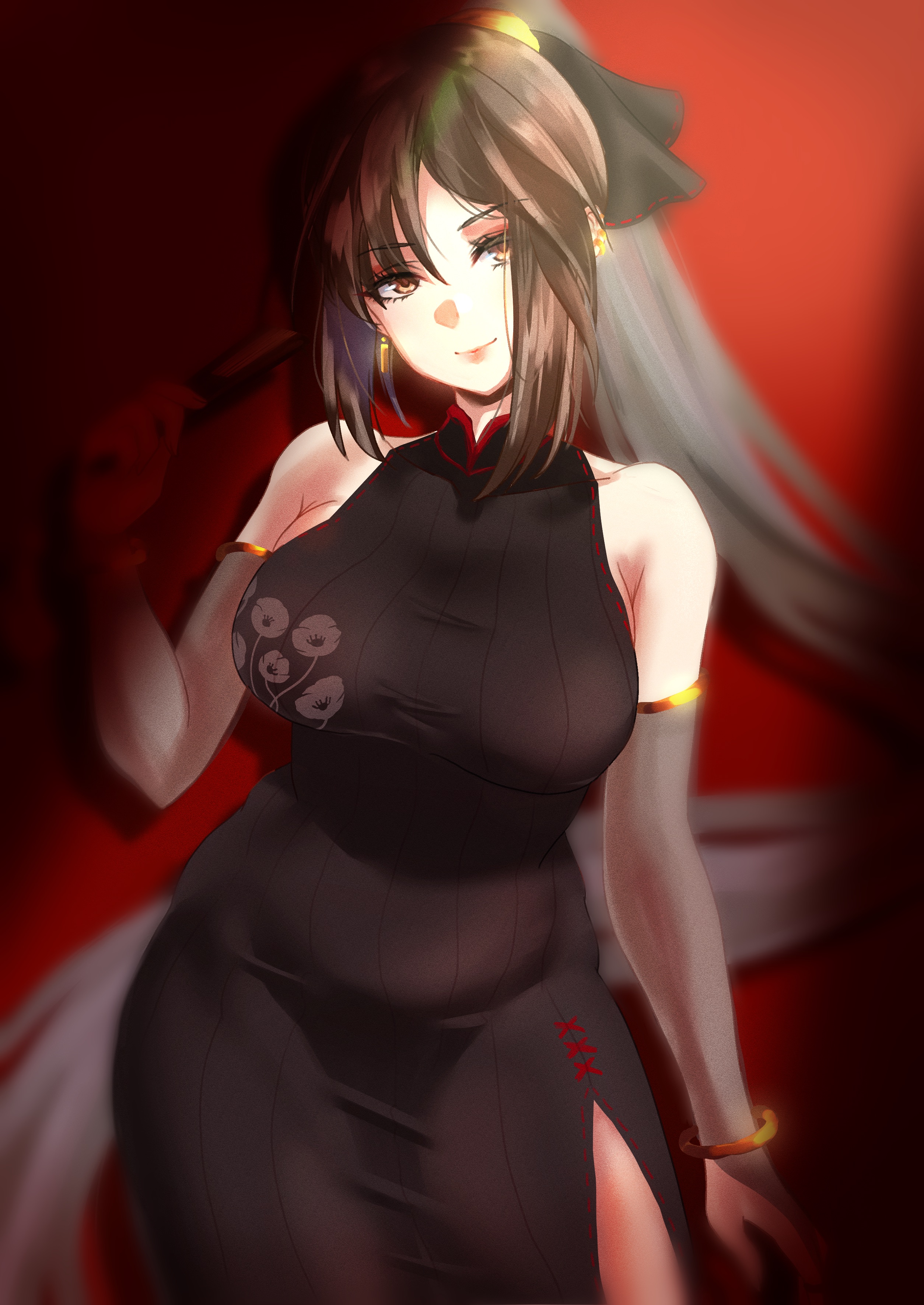 Anime Anime Girls Fate Series Fate Grand Order Consort Yu Fate Grand Order Long Hair Brunette Artwor 2508x3541