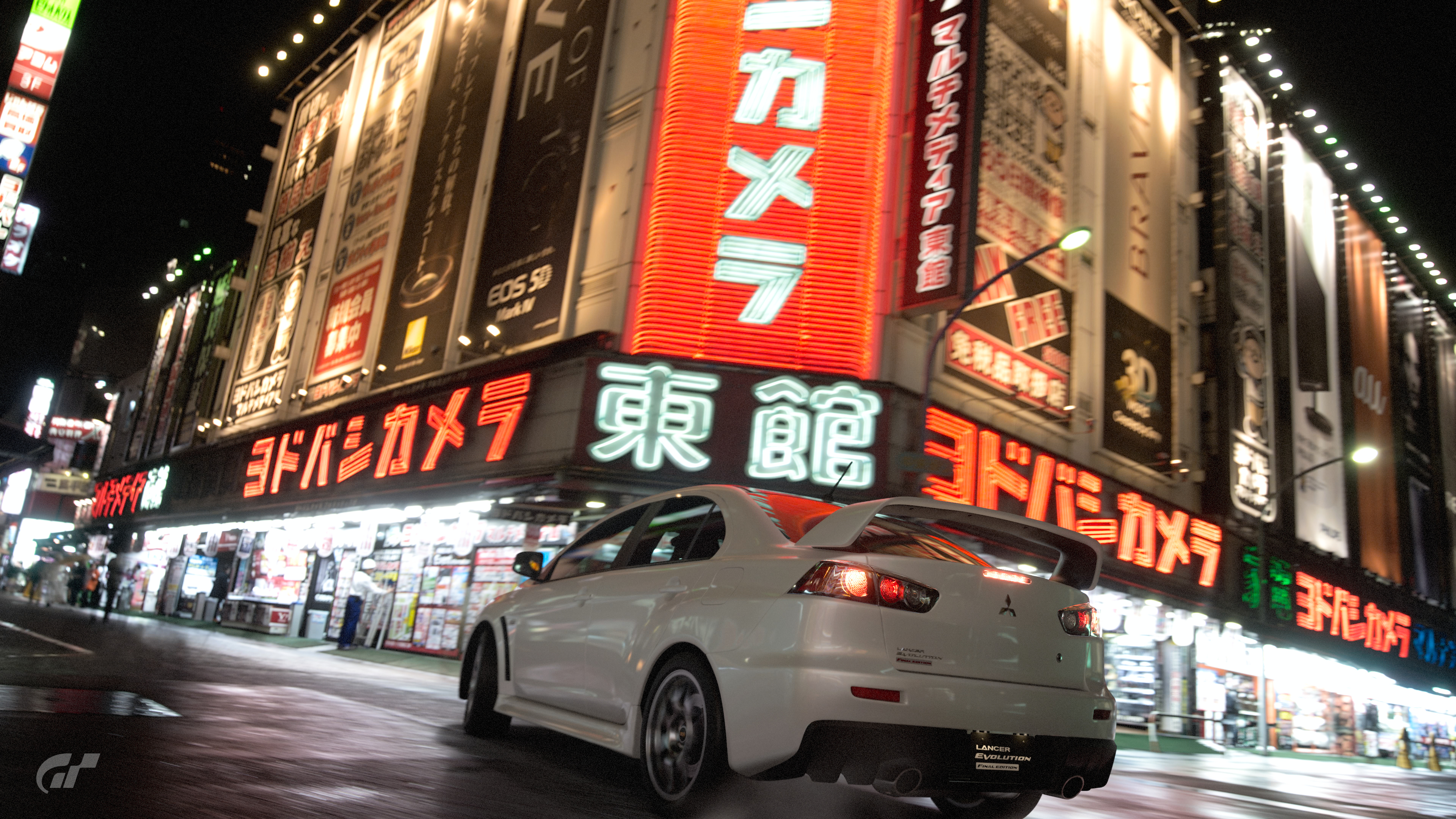 Car Vehicle Night City Lights Tokyo Neon Video Games Mitsubishi Drift Japan Street Gran Turismo 7 Ja 3840x2160