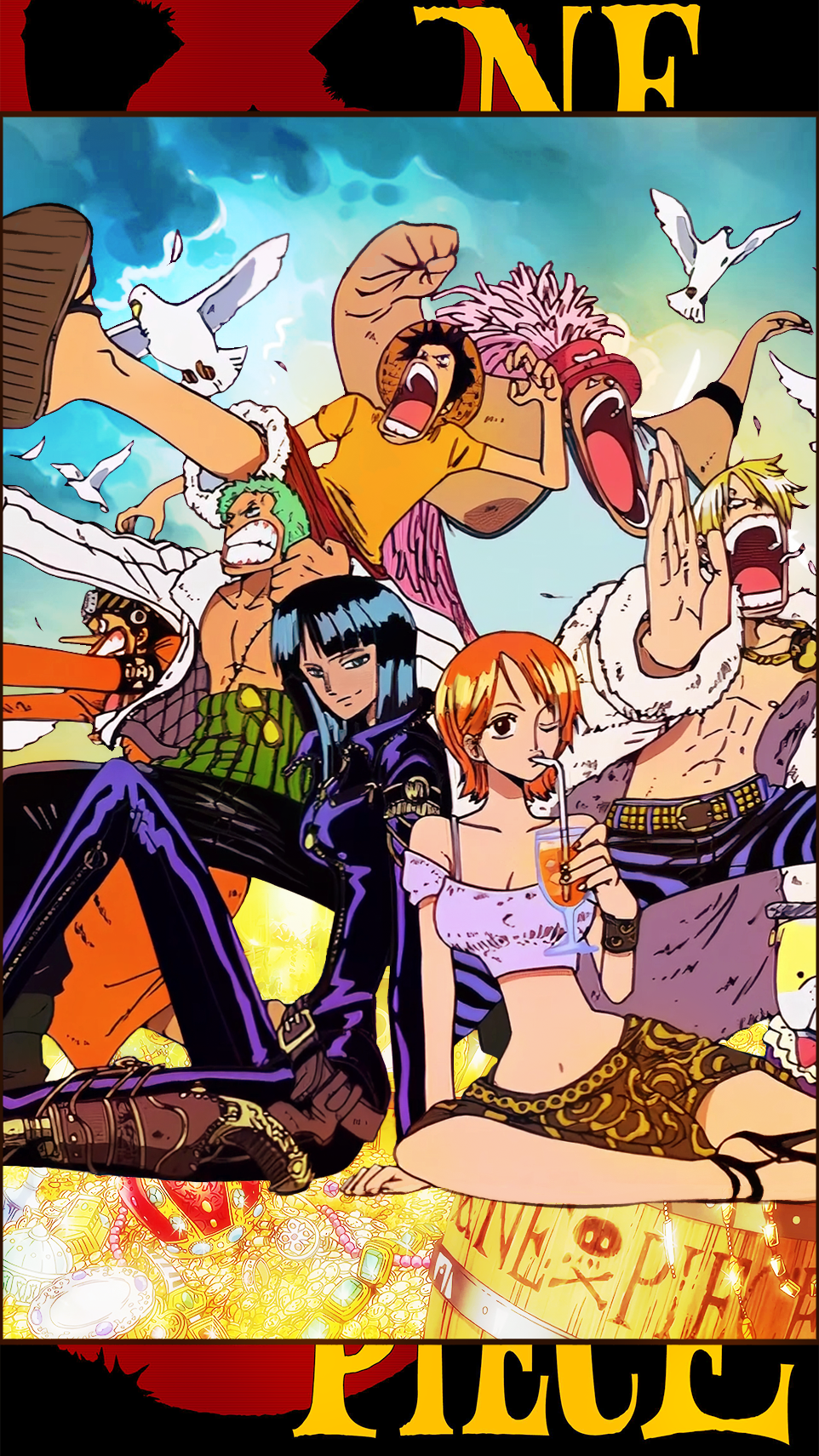 One Piece Nami Nico Robin 962x1711