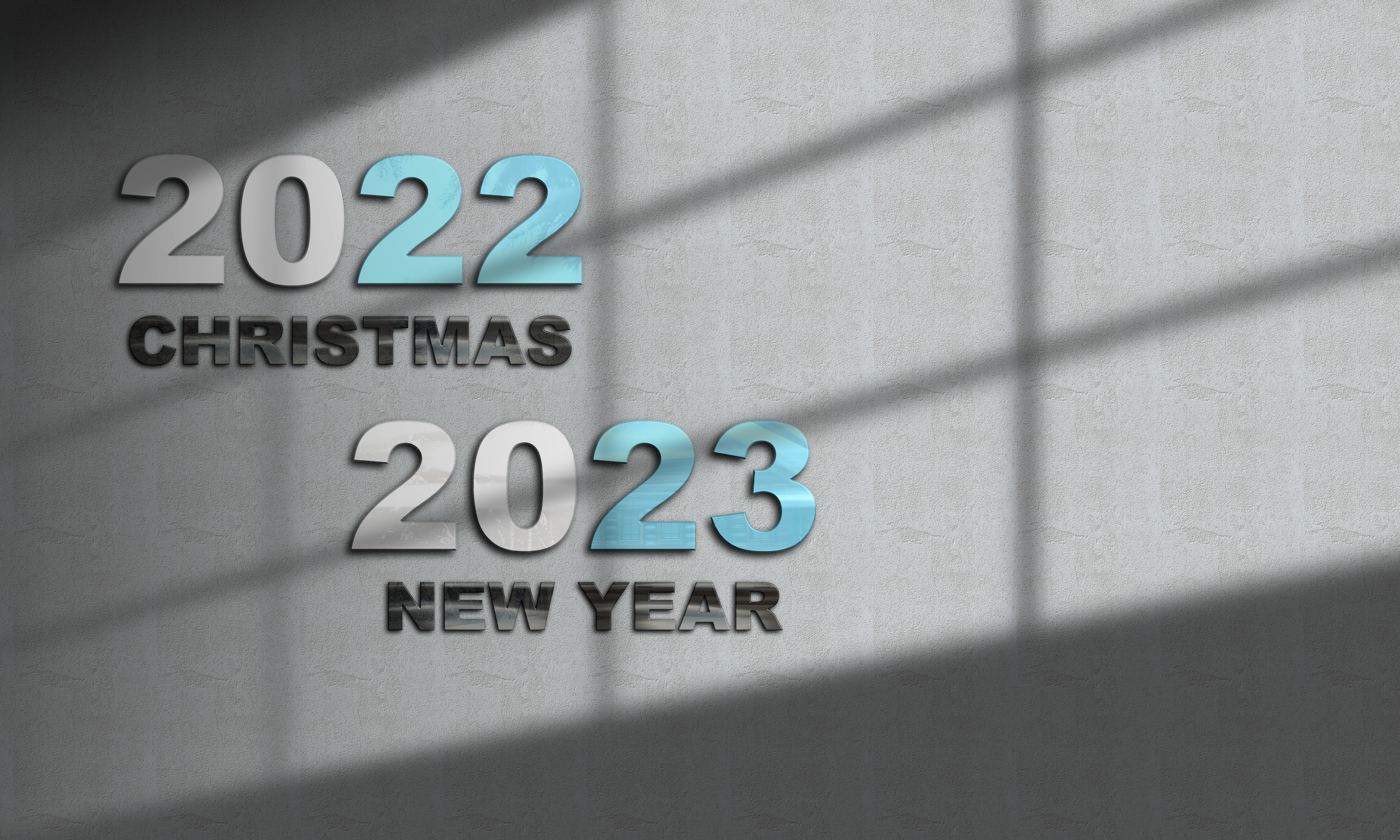 2023 Year New Year Christmas Minimalism Simple Background 5000x3000