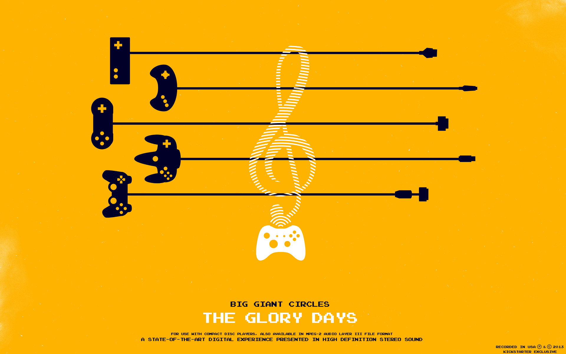 Big Giant Circles The Glory Days Music Yellow Background Controllers Watermarked 1920x1200