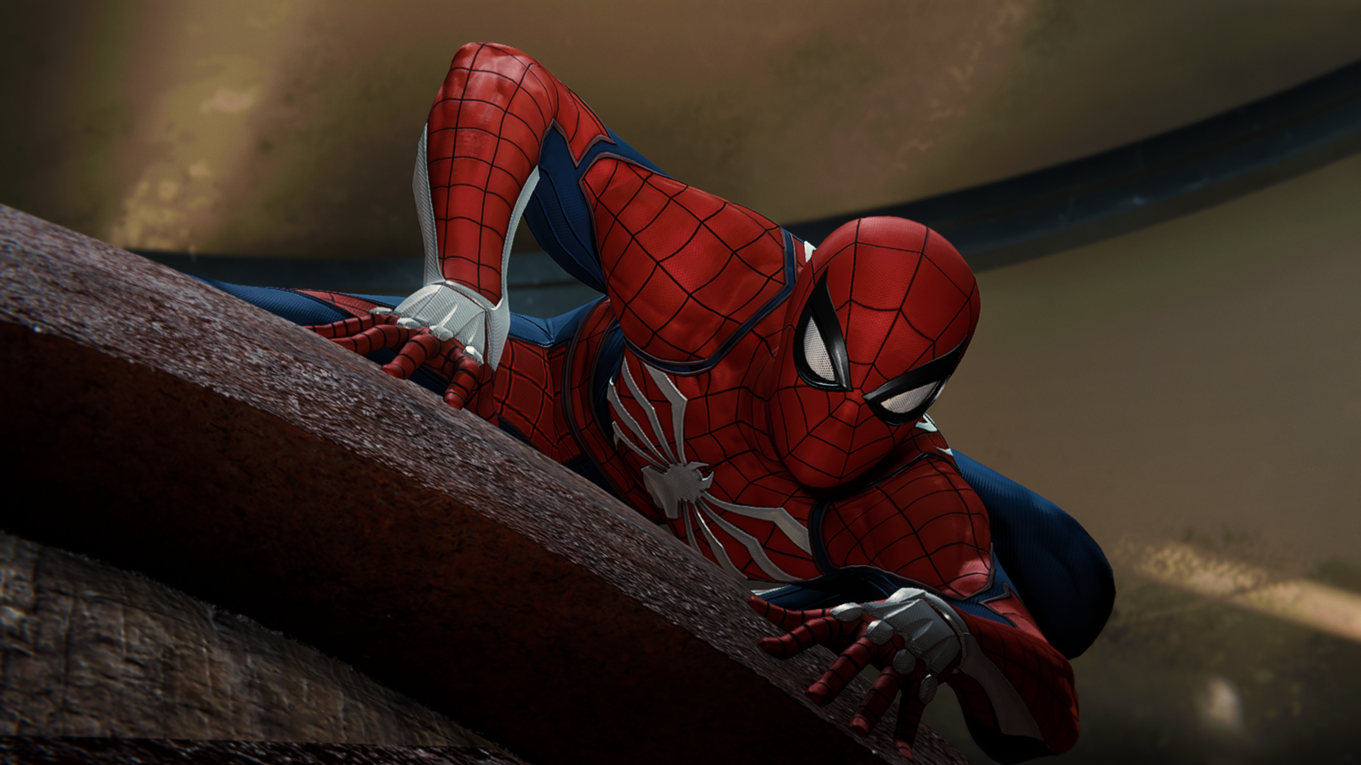 Spider Man Spider Man 2018 PlayStation Marvel Cinematic Universe Marvel Comics Bodysuit CGi Video Ga 1920x1080