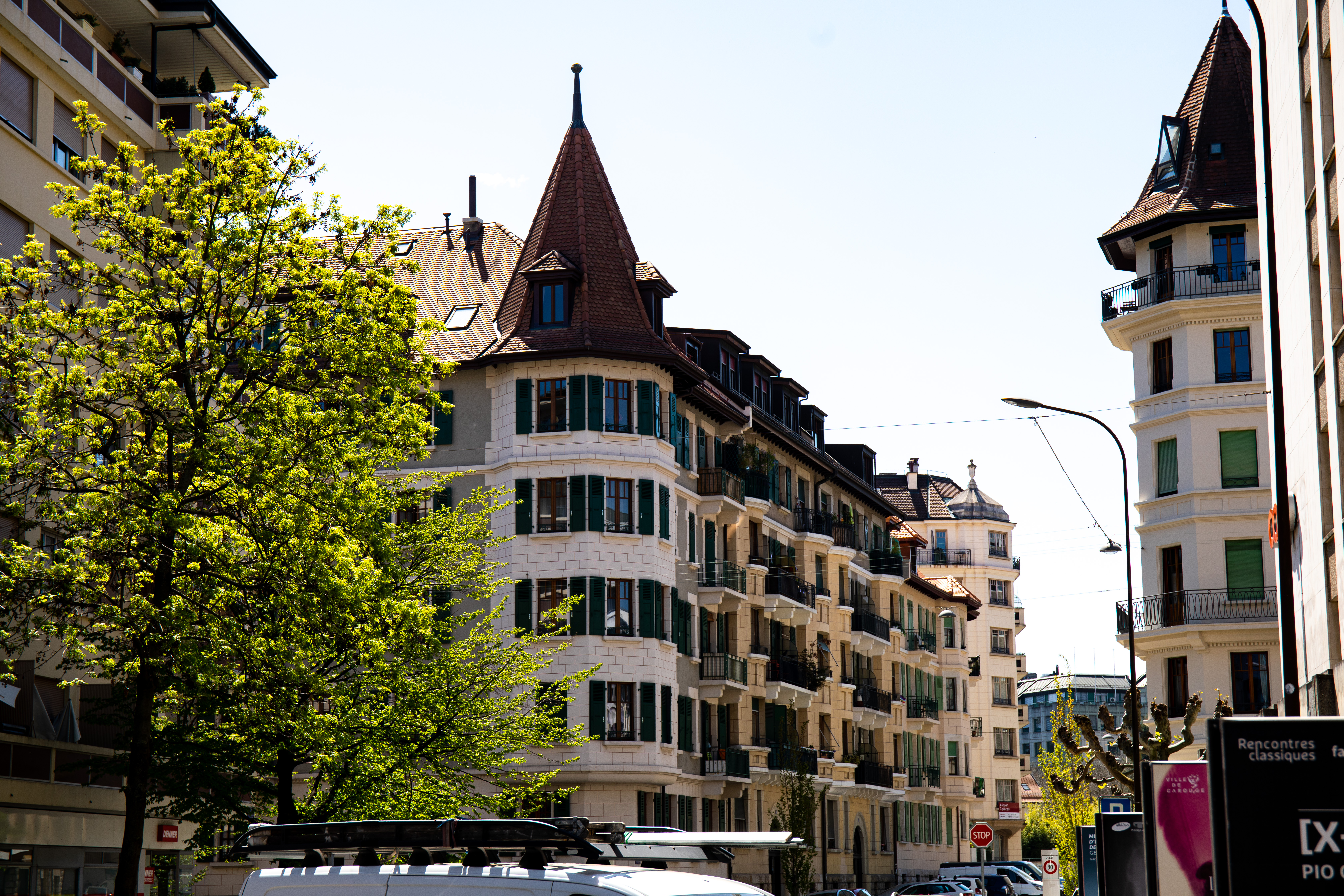 Photography Outdoors Trees Urban Building Architecture Road France 6720x4480