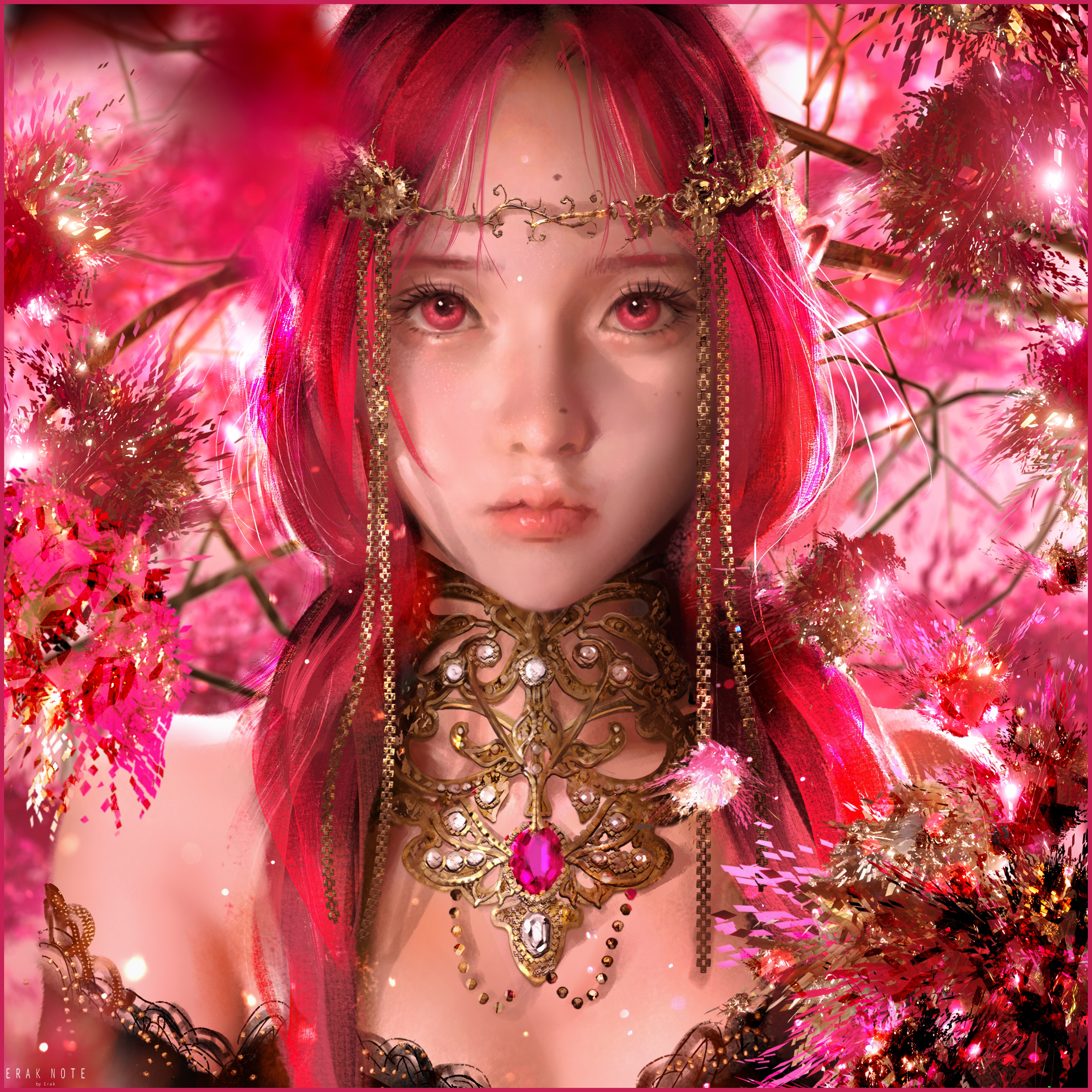 Digital Digital Art Artwork Illustration Portrait Looking At Viewer Women Fantasy Art Fantasy Girl E 4000x4000