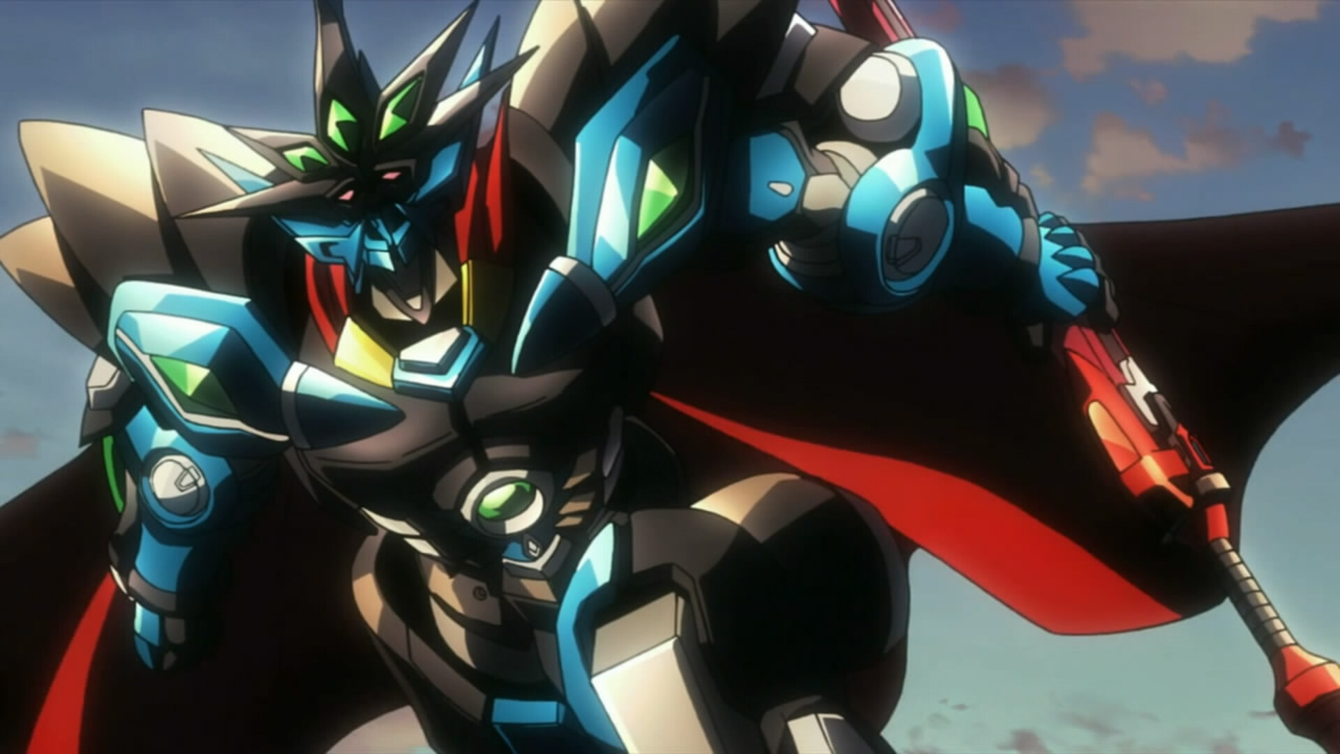 Anime Mechs Anime Screenshot Vaisaga Artwork Digital Art Super Robot Taisen 1920x1080