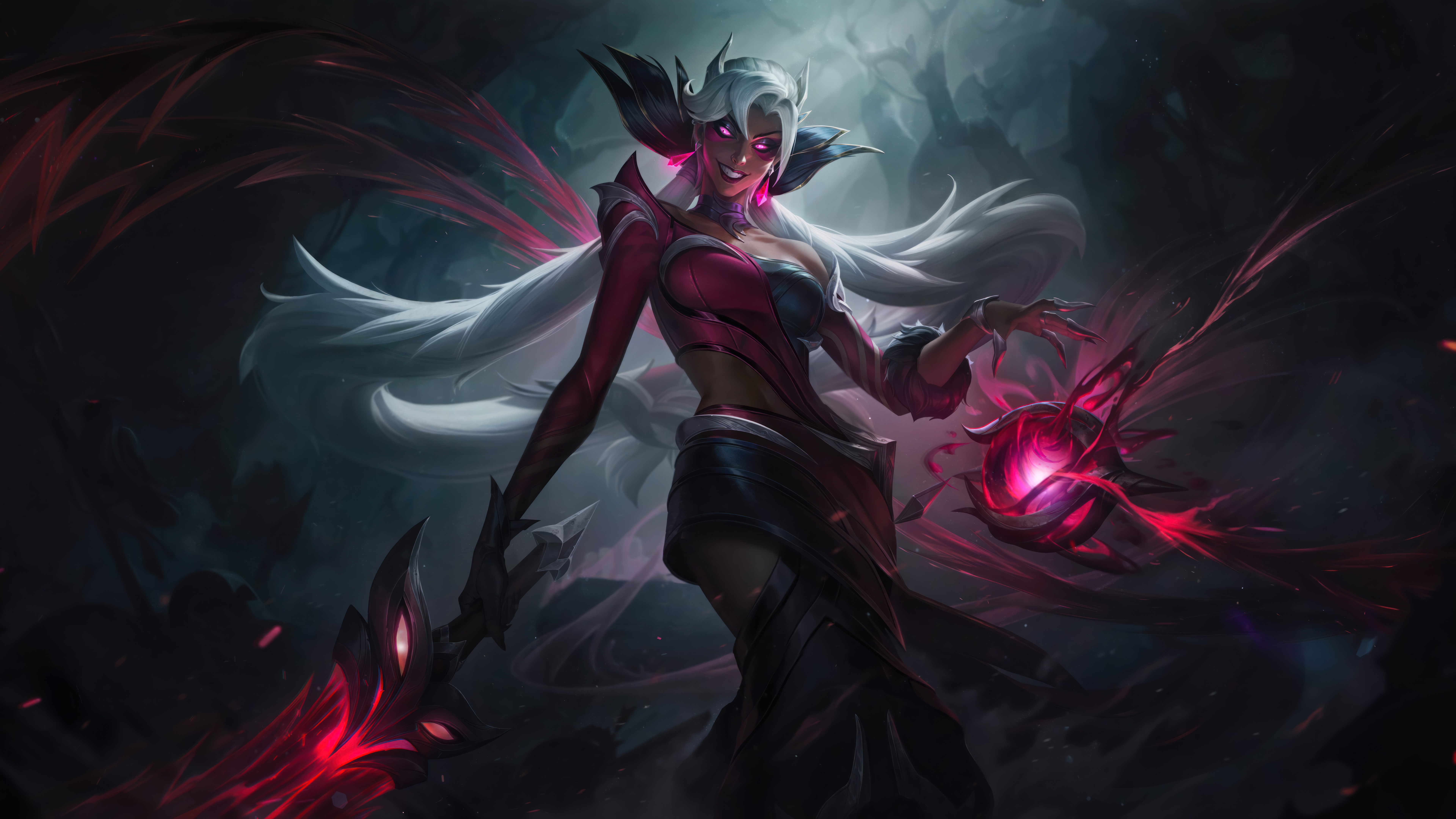 Coven League Of Legends Nilah League Of Legends Video Games GZG Riot Games Digital Art League Of Leg 7680x4320