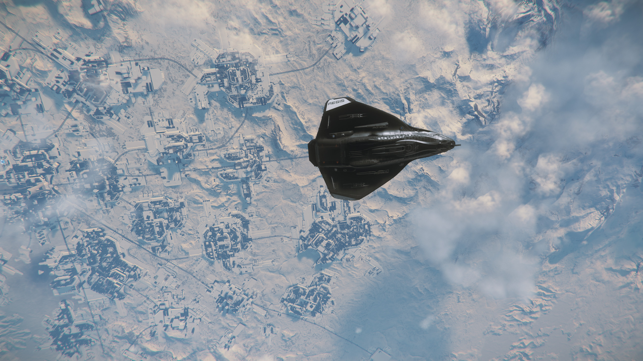 Star Citizen Screen Shot Video Games Spaceship Aegis Avenger Titan 2560x1440
