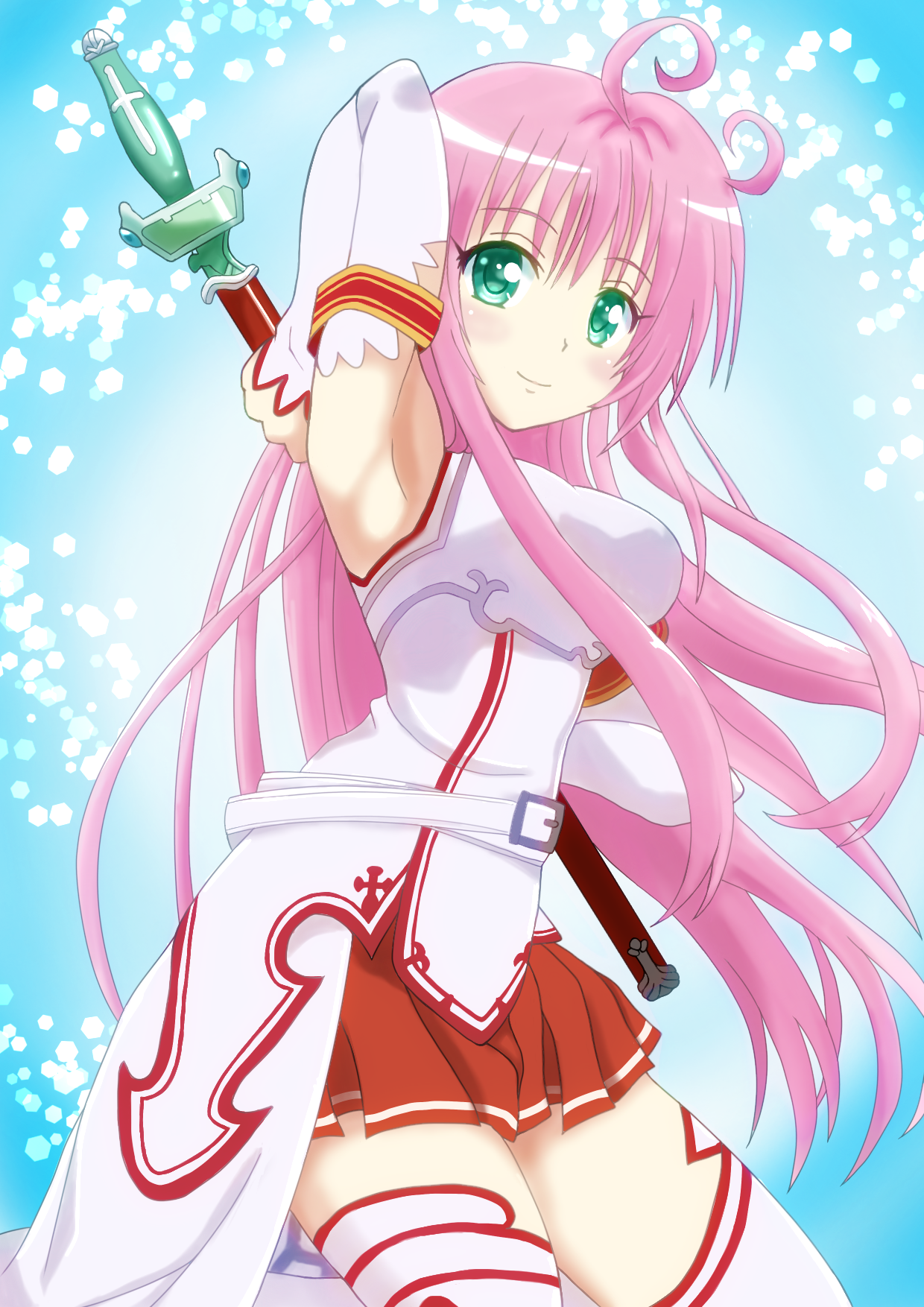 Anime Anime Girls To Love Ru Lala Satalin Deviluke Long Hair Pink Hair Solo Artwork Digital Art Fan  1240x1754