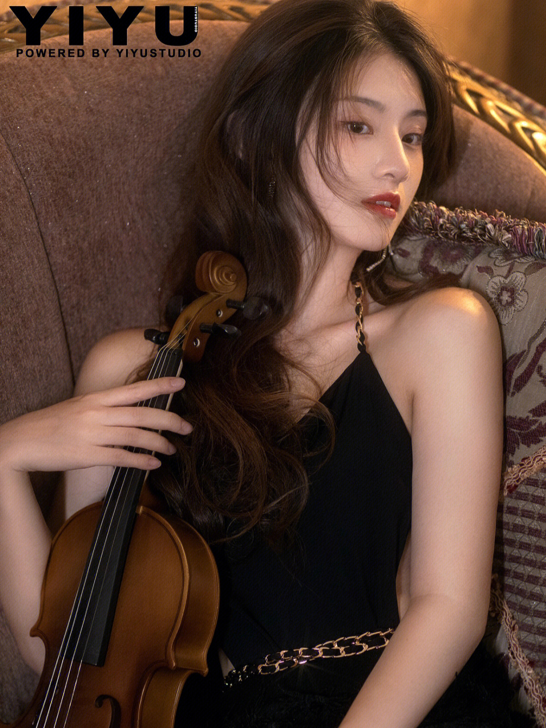 Chinese Women Violin Indoors Asian Women 1080x1440
