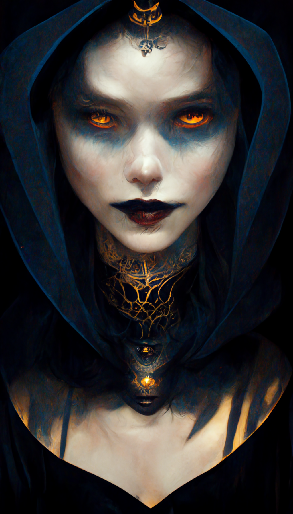 Witch Dark Fantasy Character Design Digital Art Women Evil Queen Princess Eyes Neural Network Fantas 1024x1792