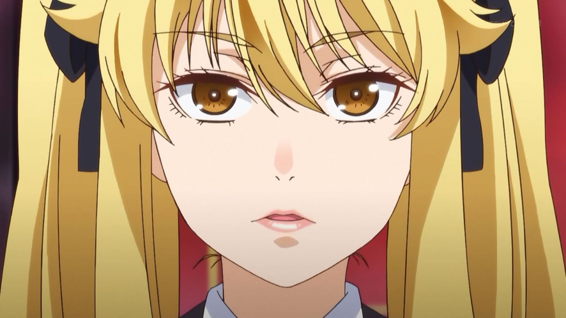 Anime Anime Girls Anime Screenshot Kakegurui Saotome Meari Twintails Blonde Solo Artwork Digital Art 1920x1080