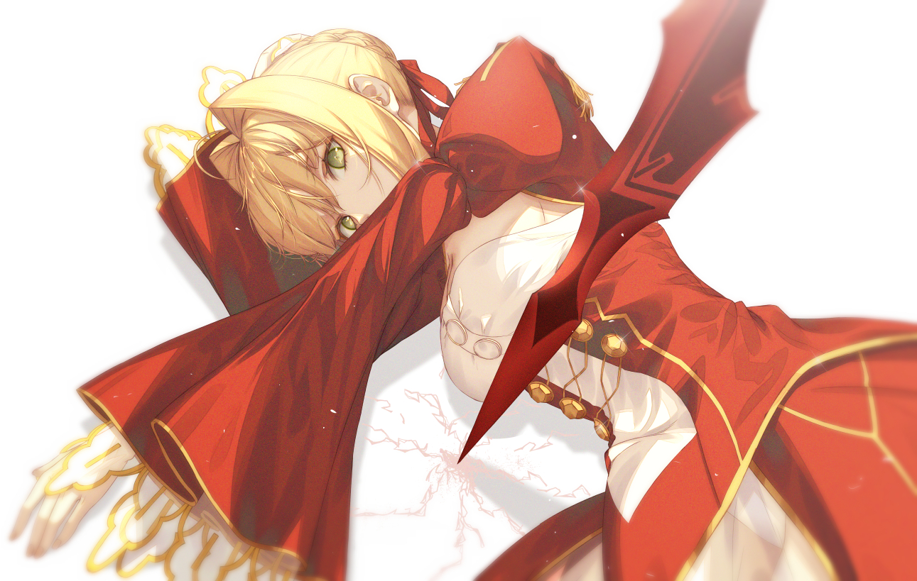 Anime Anime Girls Fate Series Fate Extra Fate Extra CCC Fate Grand Order Nero Claudius Long Hair Blo 1291x819