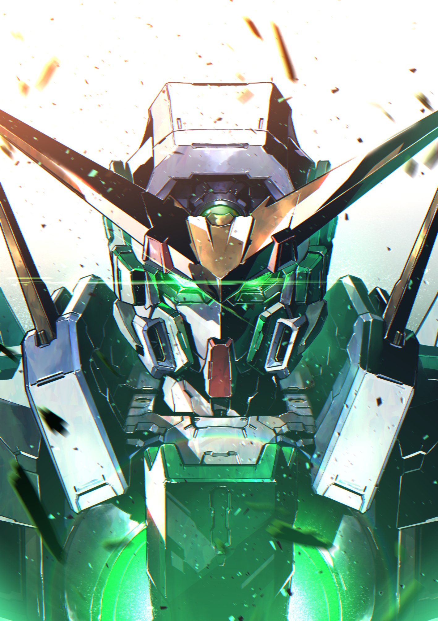 Anime Mechs Gundam Mobile Suit Gundam 00 Super Robot Taisen Gundam Dynames Artwork Digital Art Fan A 1417x2006