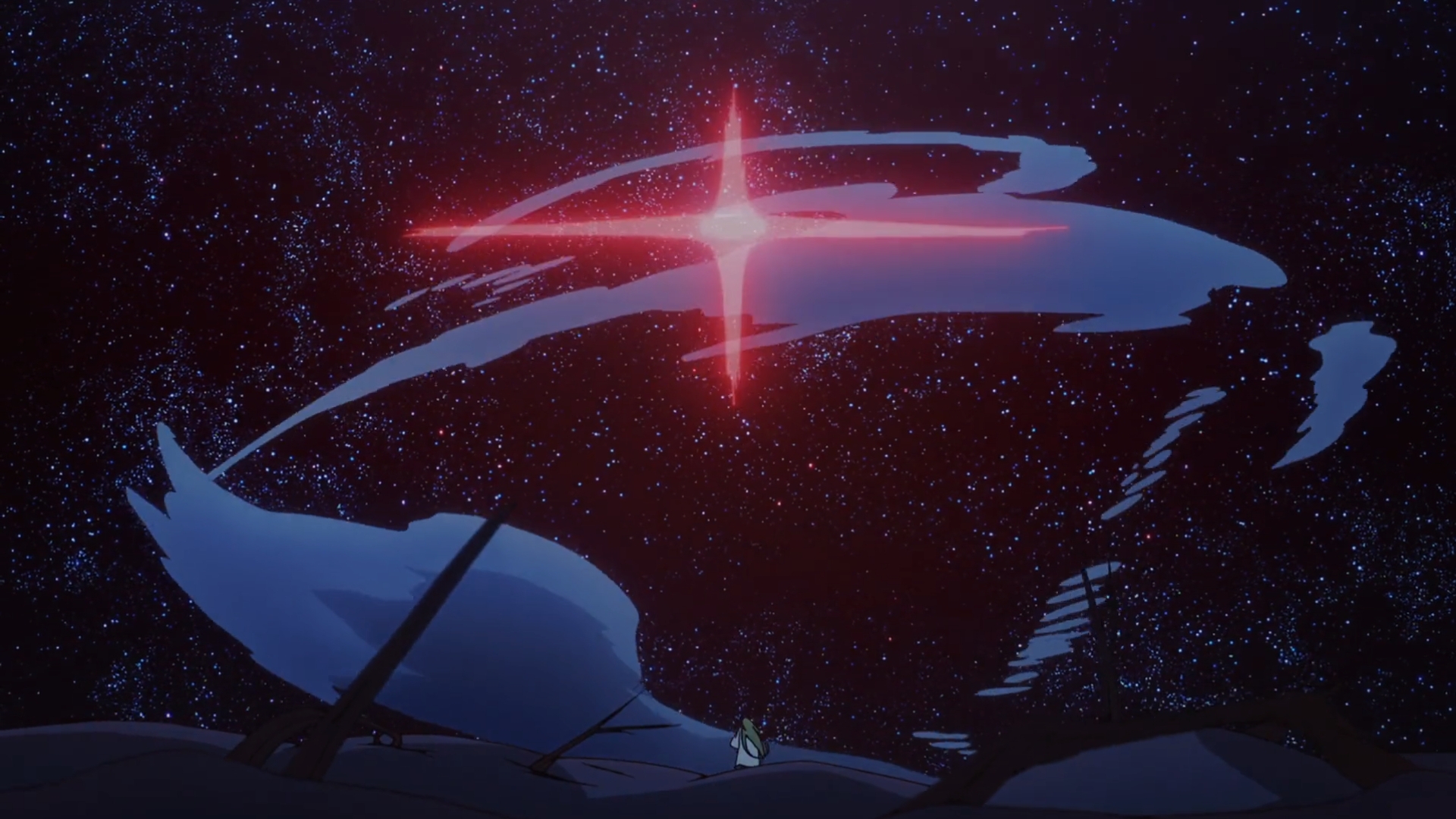 Fate Series Fate Strange Fake Enkidu FGO Anime Gender Fluid Sky Stars Anime Screenshot Night 1920x1080
