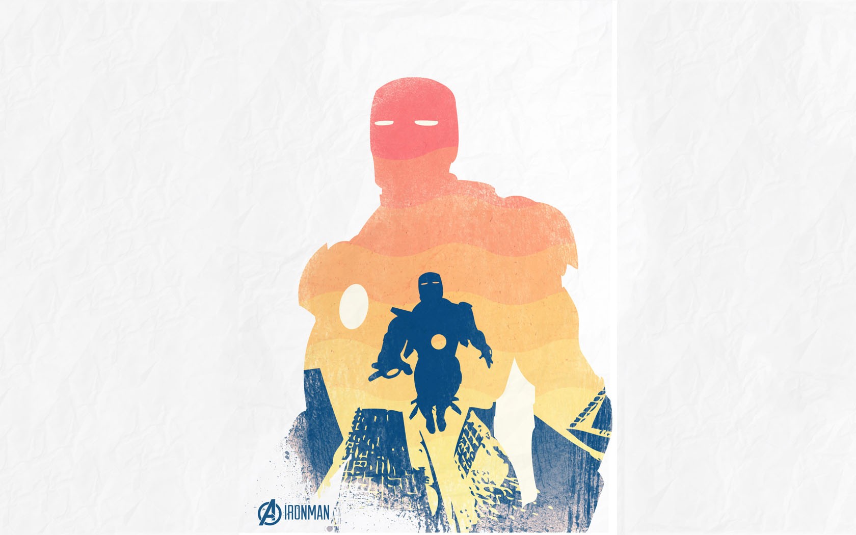 Iron Man Marvel Comics The Avengers Minimalism Simple Background 1680x1050