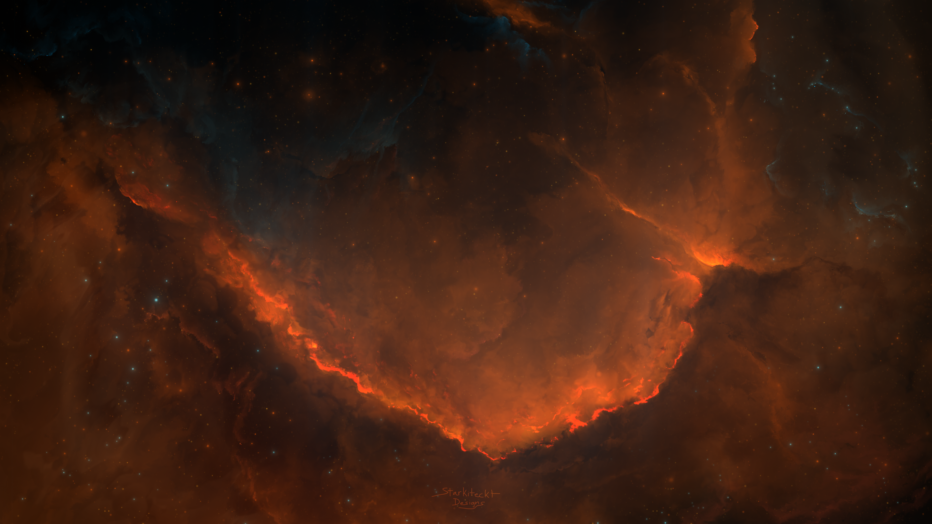 Starkiteckt Space Nebula Stars Universe 3840x2160