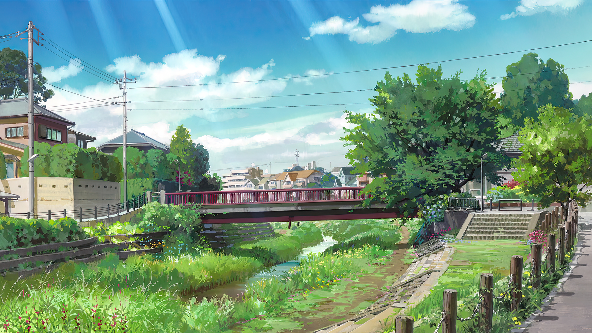 Kari Gurashi No Arietti Animated Movies Anime Animation Studio Ghibli Film Stills Sky Clouds Trees B 1920x1080