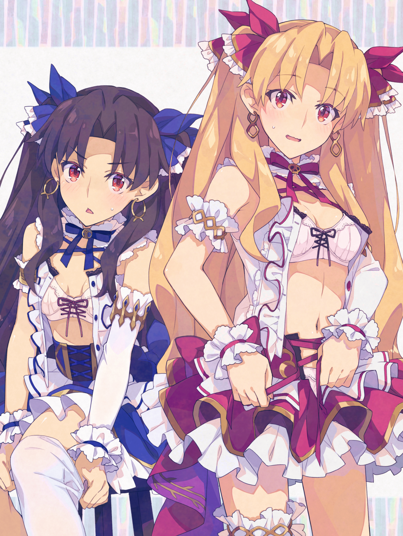 Anime Anime Girls Fate Series Fate Grand Order Twins Twintails Long Hair Ereshkigal Fate Grand Order 1300x1729