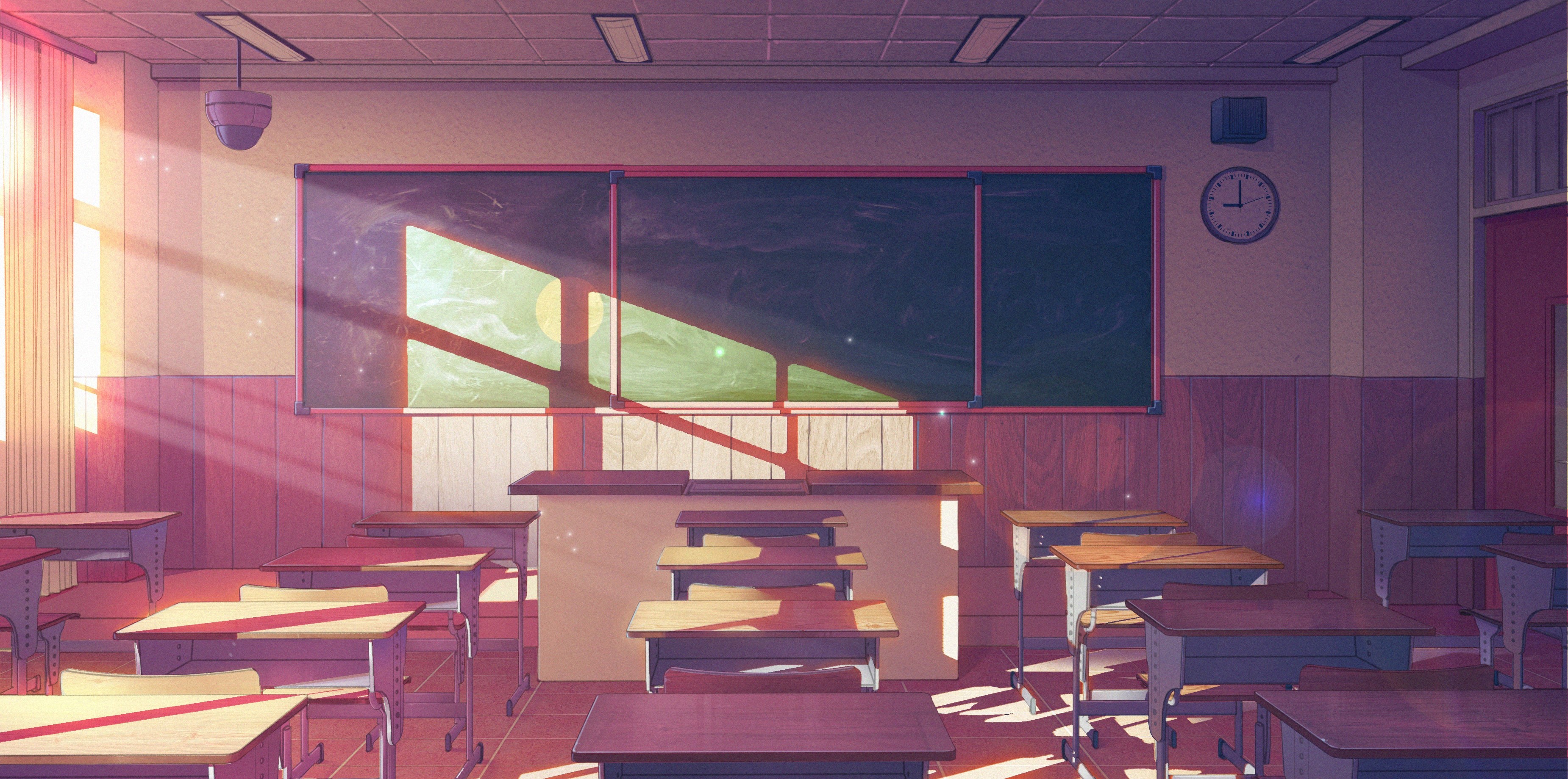 Classroom Blackboard Desk 3700x1840