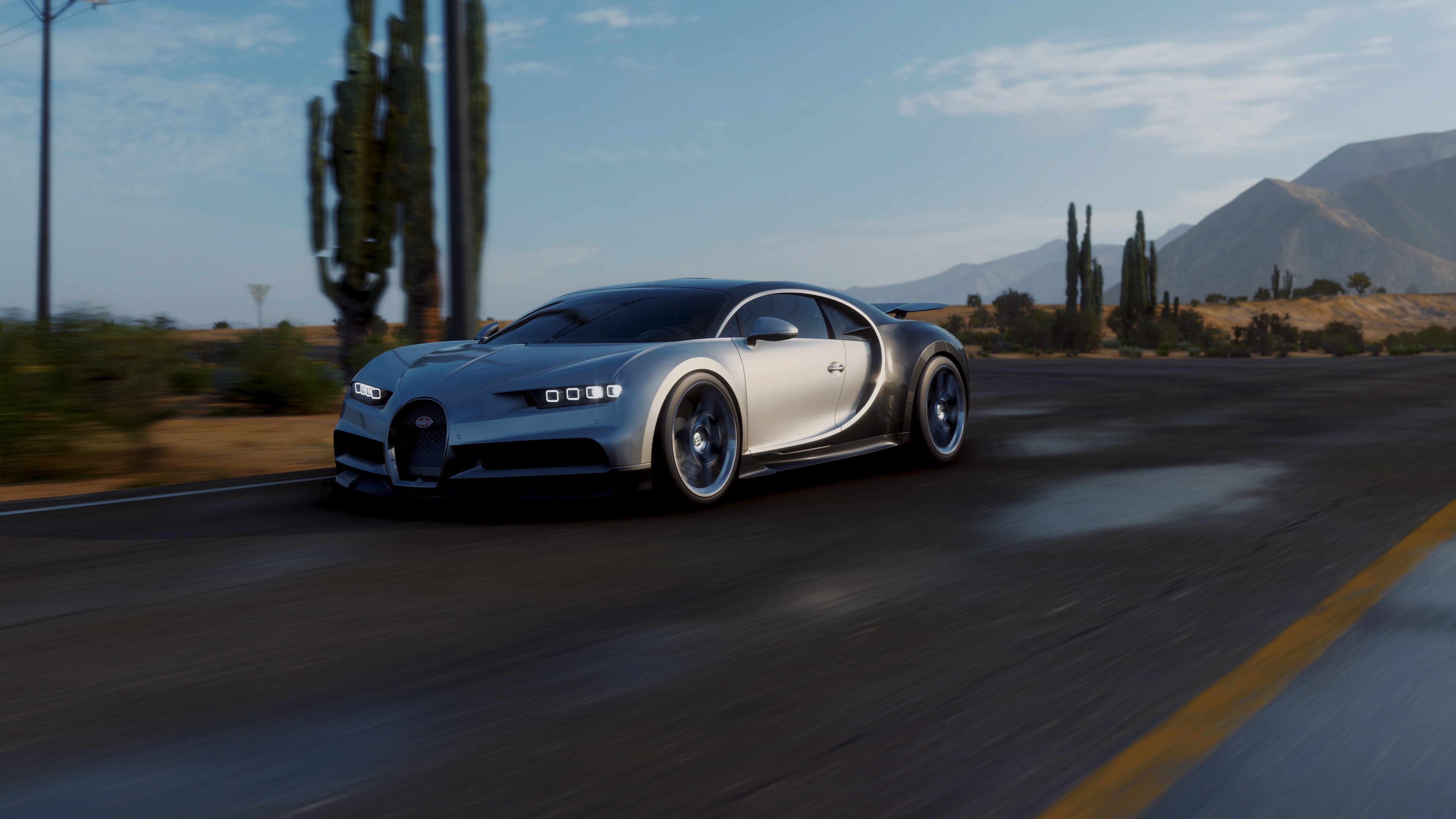 Buggati Forza Horizon 5 Hypercar Car Video Games Bugatti Chiron 3840x2160