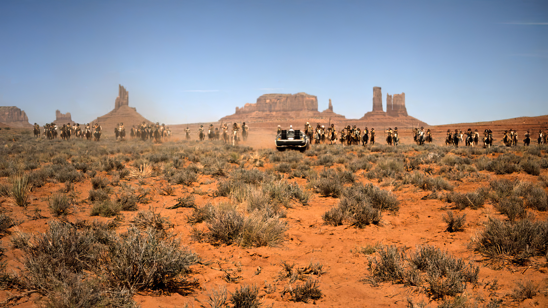Back To The Future Iii Movie Movies Film Stills Robert Zemeckis Desert DeLorean Plants Sky Native Am 1920x1080