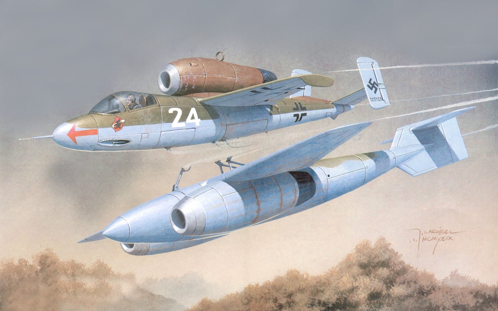 World War World War Ii War Military Military Aircraft Aircraft Airplane Air Force Jet Fighter Combat 1680x1050